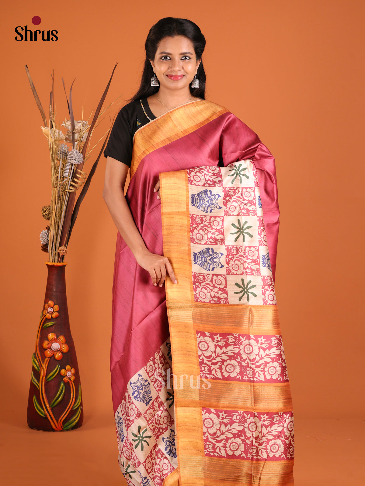 DHS28004 - Champa semitussar Saree