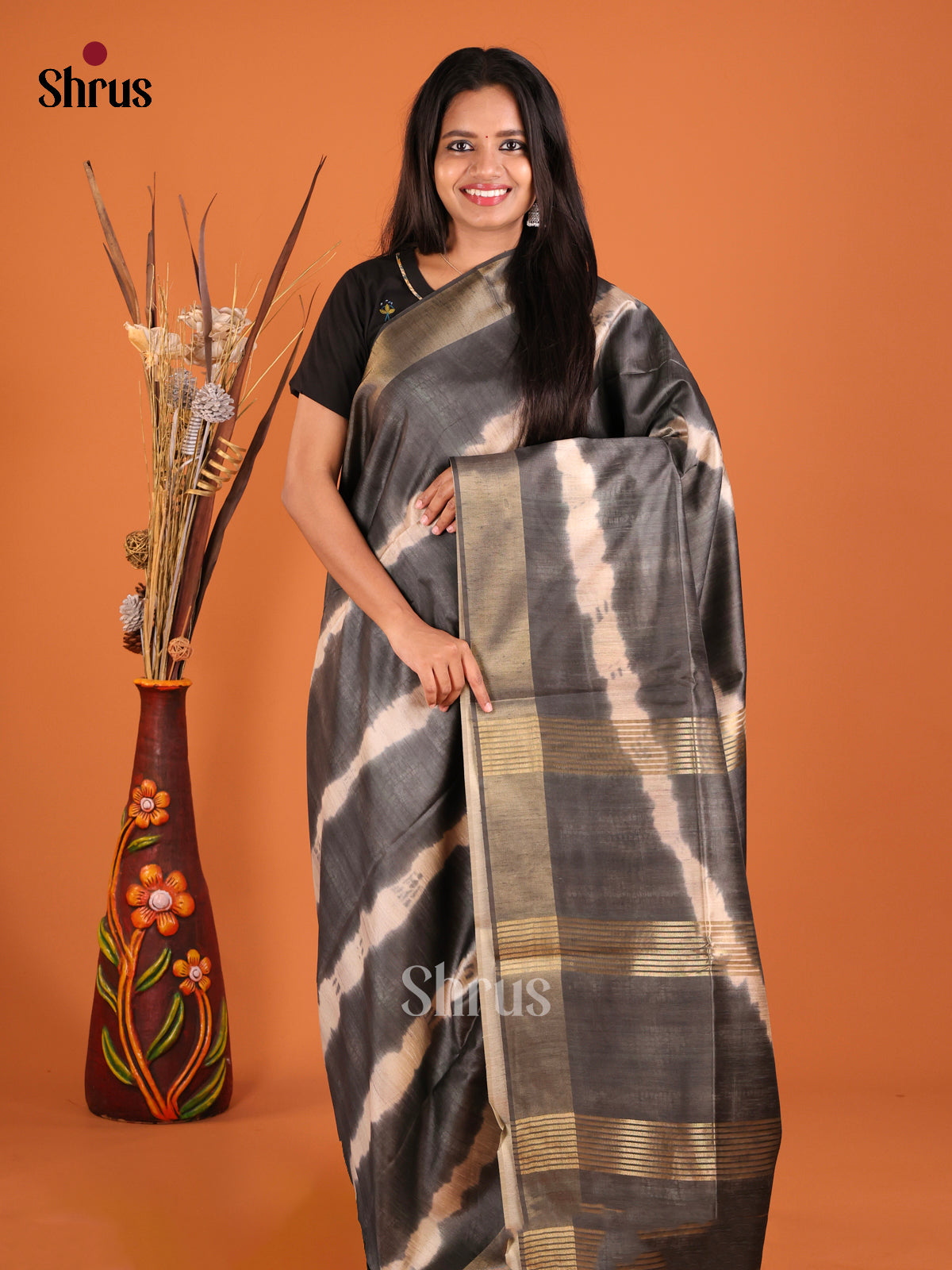 DHS28043 - Champa semitussar Saree