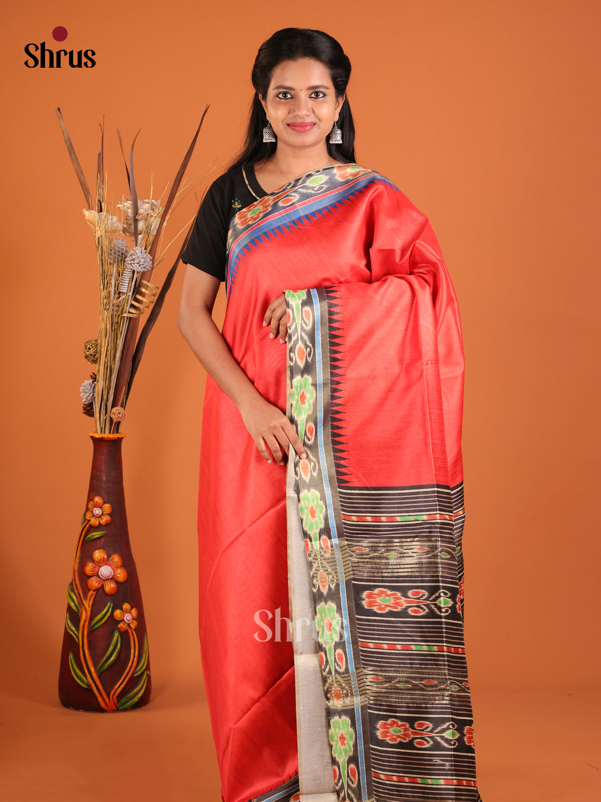 DHS28056 - Champa semitussar Saree - Shop on Shrus.com
