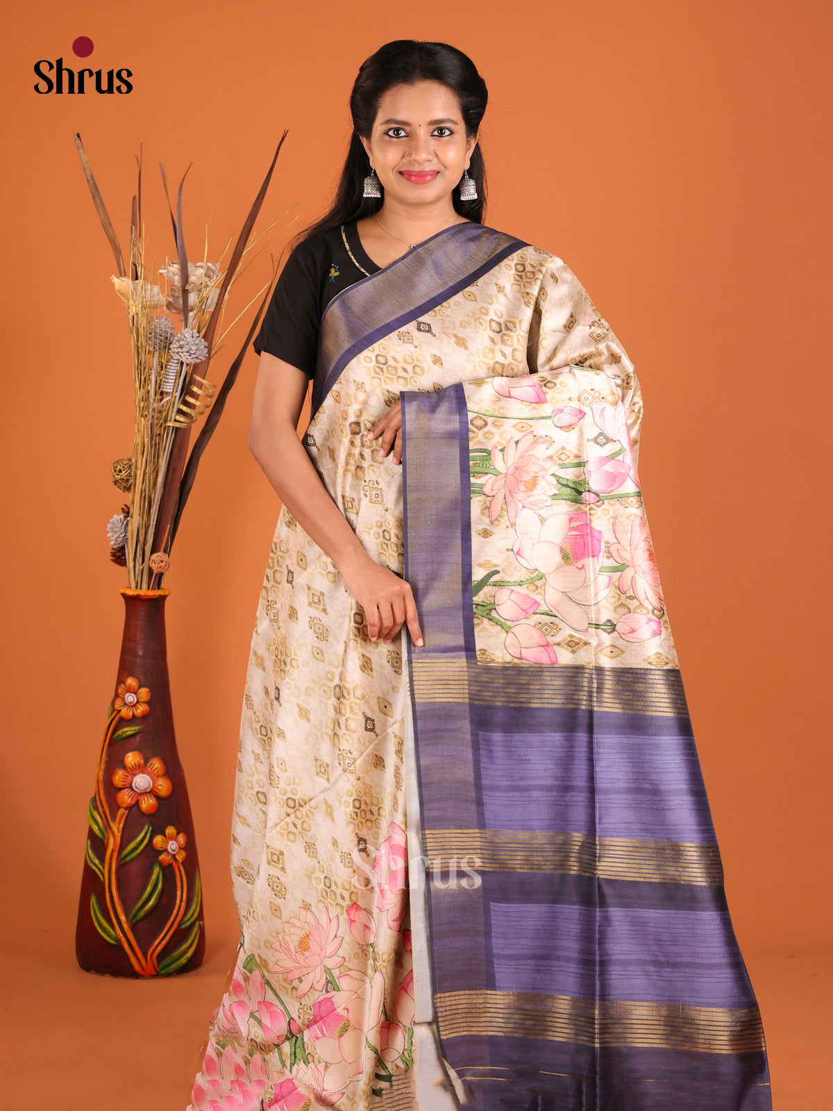 DHS28096 - Champa semitussar Saree