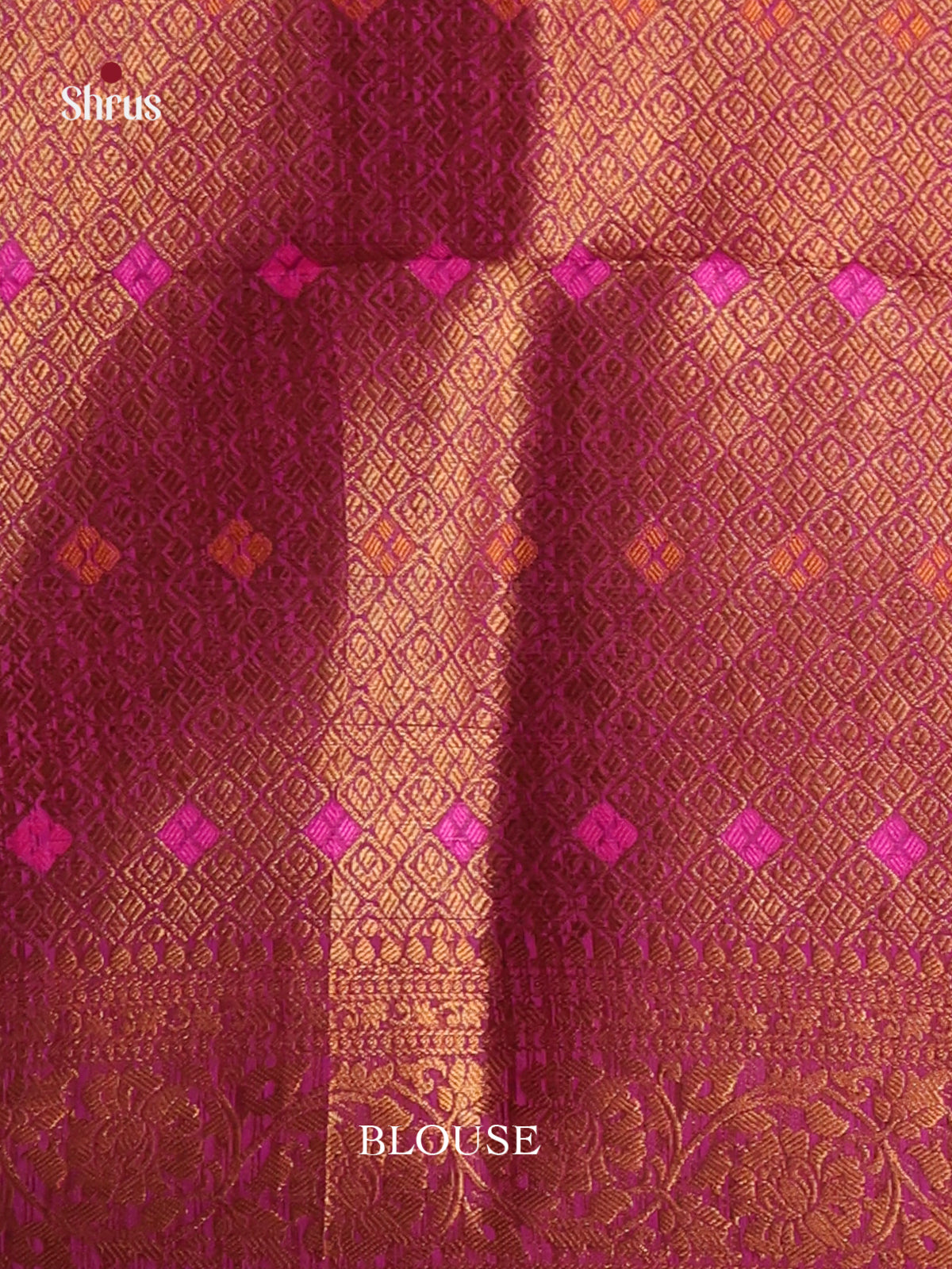 majenta zari North Silk Cotton Saree 1