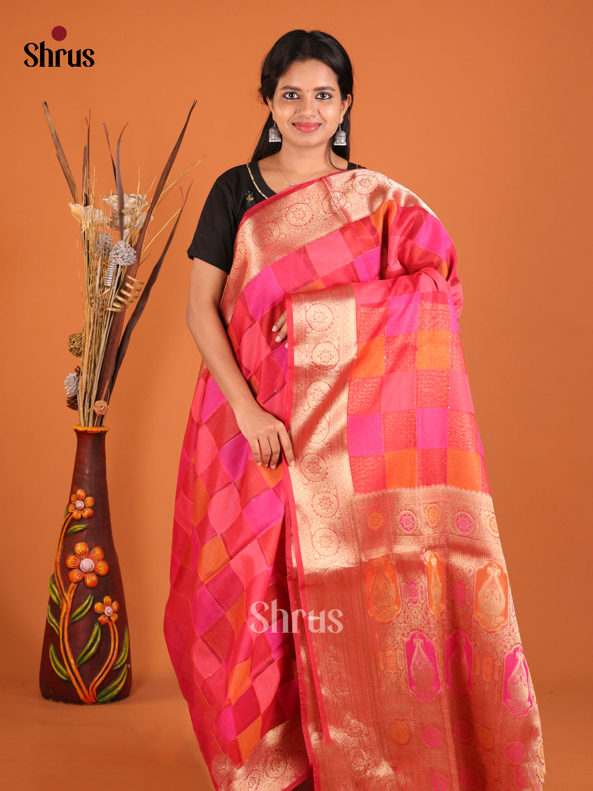 DHS28289 - North Silk Cotton Saree - Shop on Shrus.com