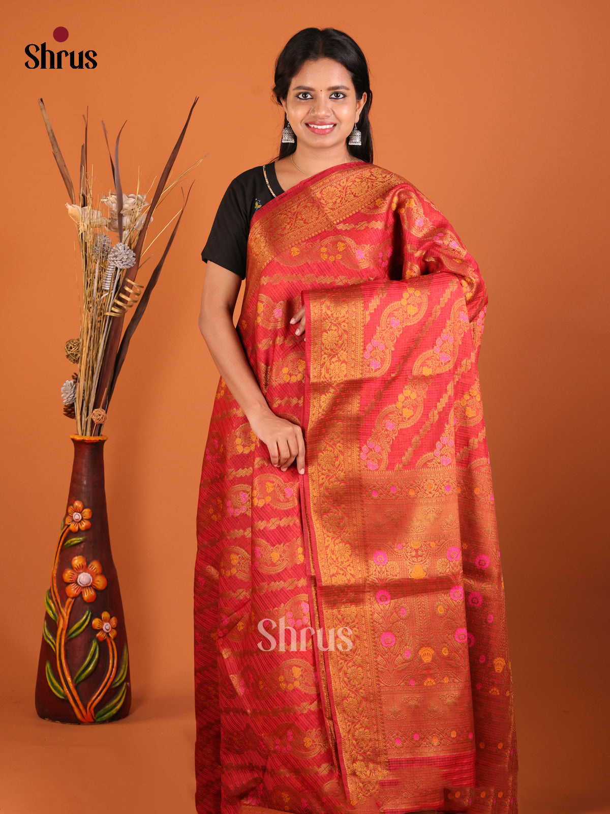 DHS28311 - North Silk Cotton Saree - Shop on Shrus.com
