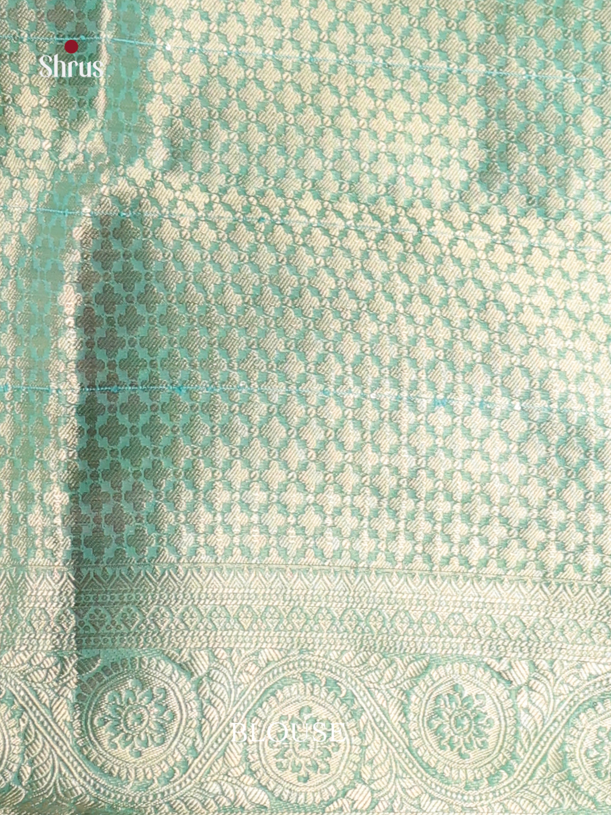 blue multi color boxed North Silk Cotton Saree 1 