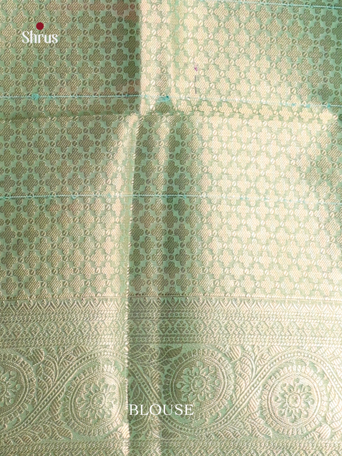 shiny blue green lavender North Silk Cotton Saree 1
