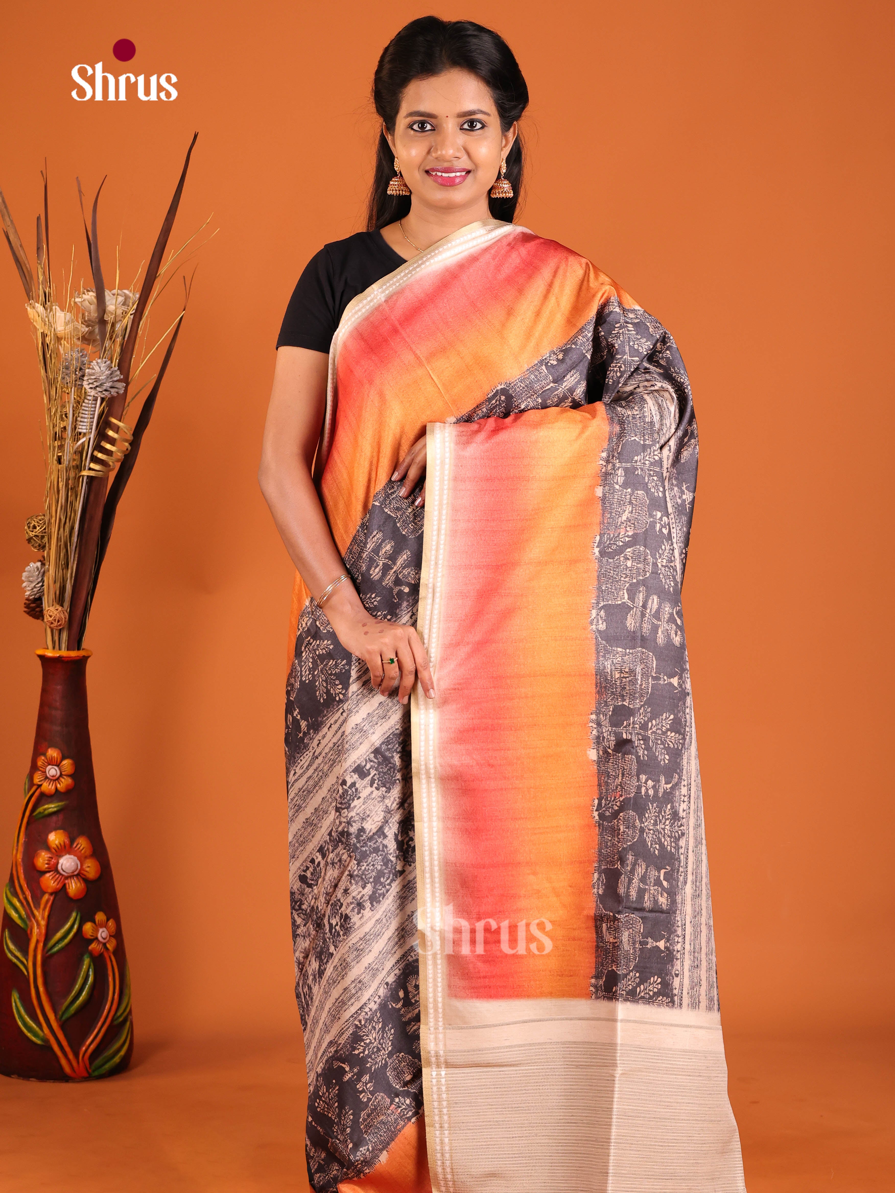 DHS28324 - Semi matka Saree