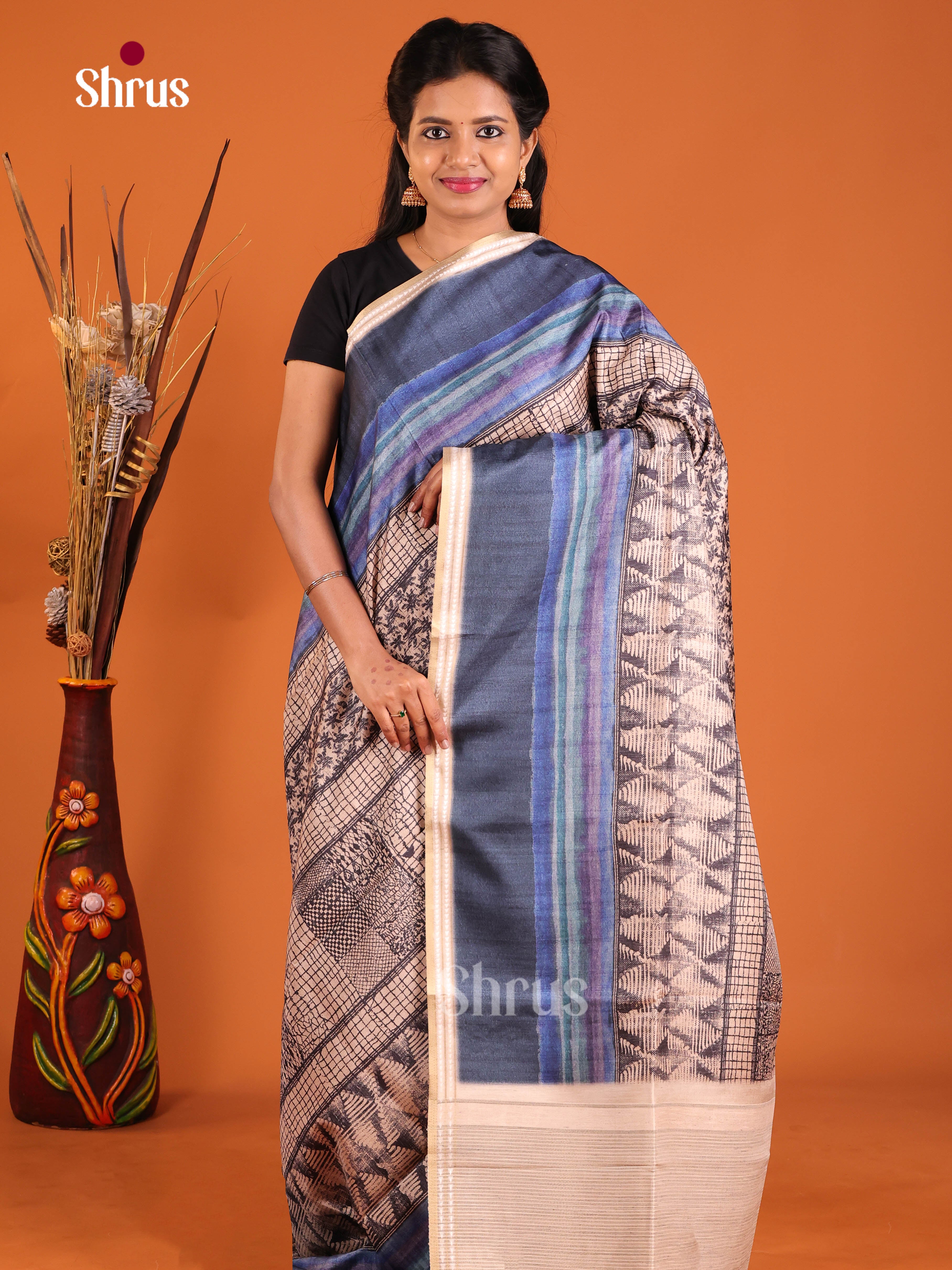 DHS28339 - Semi matka Saree