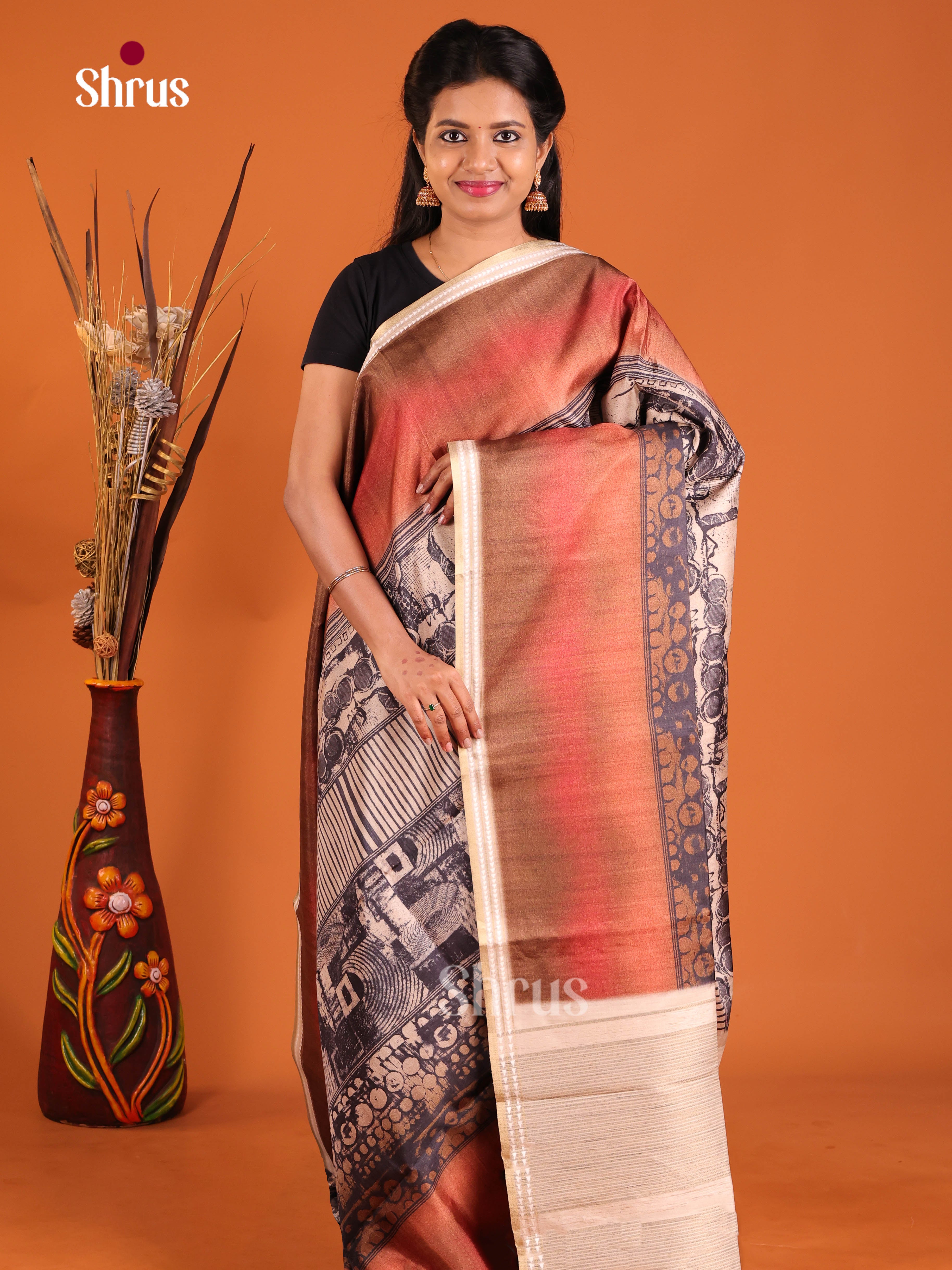 DHS28345 - Semi matka Saree