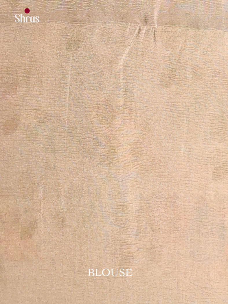 Cream- Bamboo silk Saree