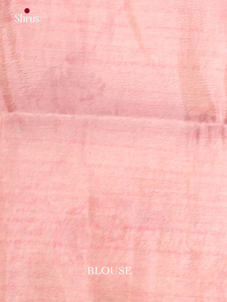 Pink - Bamboo silk Saree