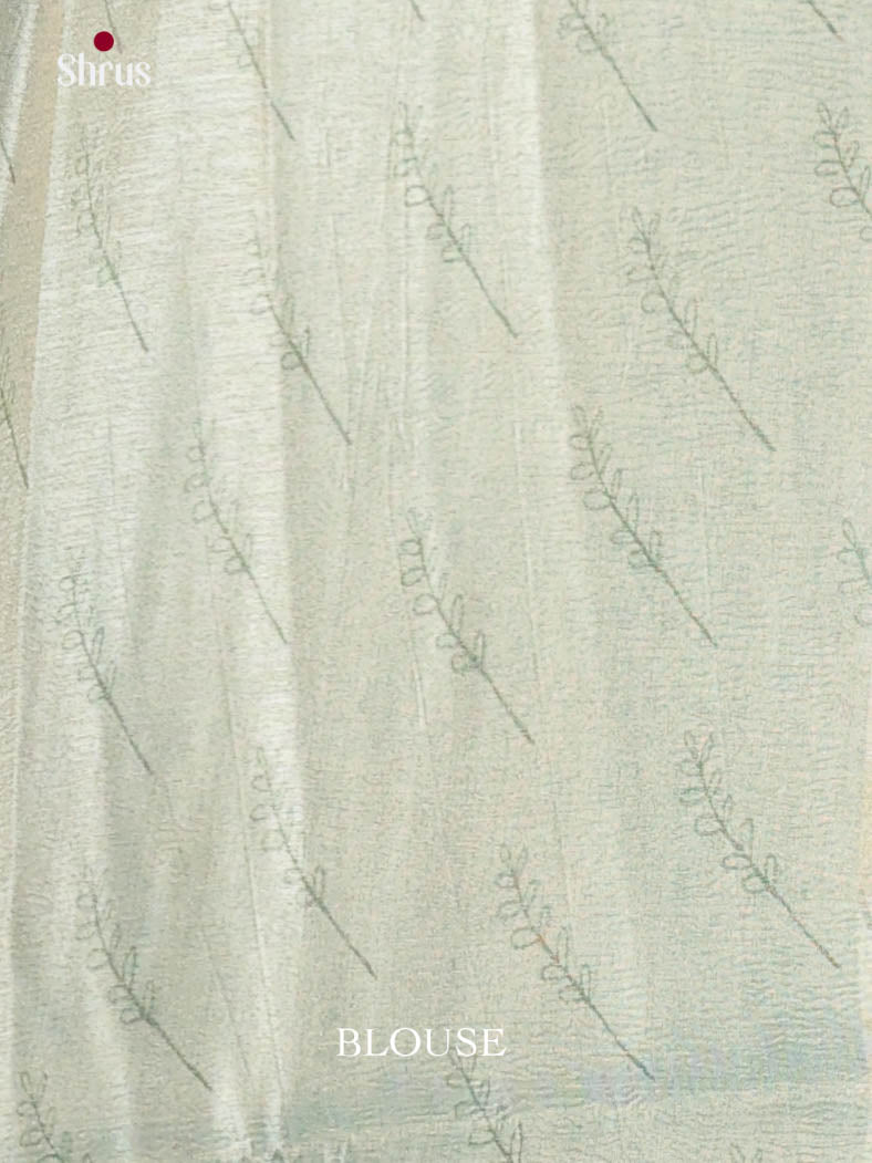 Ice Blue- Bamboo silk Saree