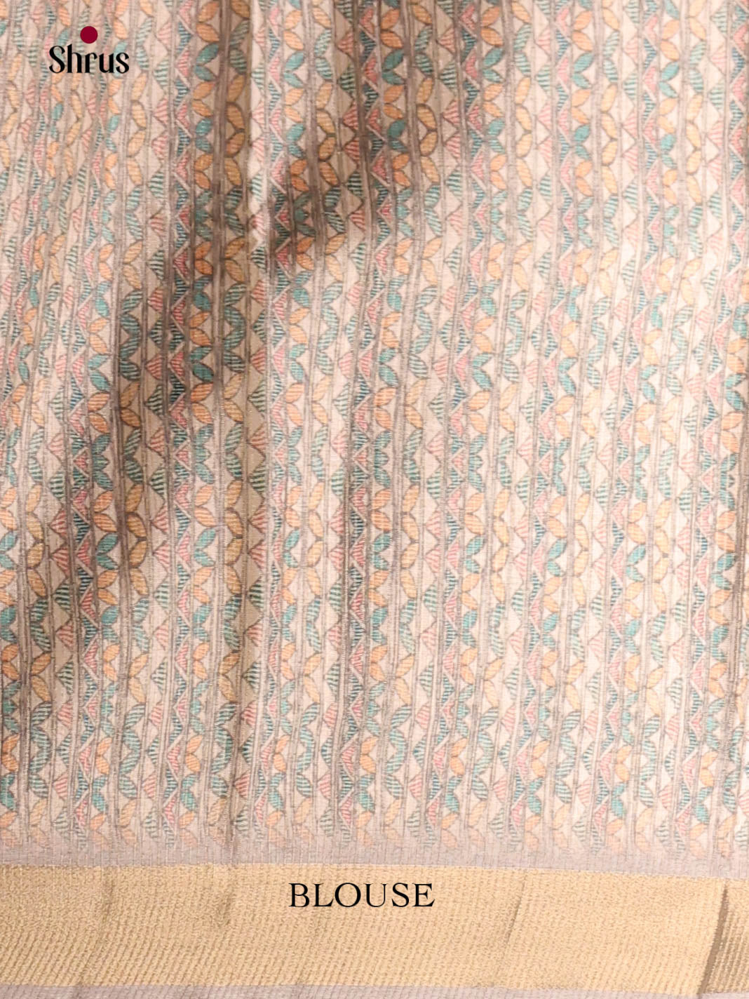 Grey & Cream- Moonga Silk Saree