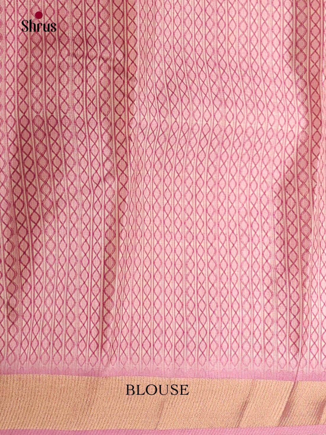 Cream  & Lilac- Moonga Silk Saree