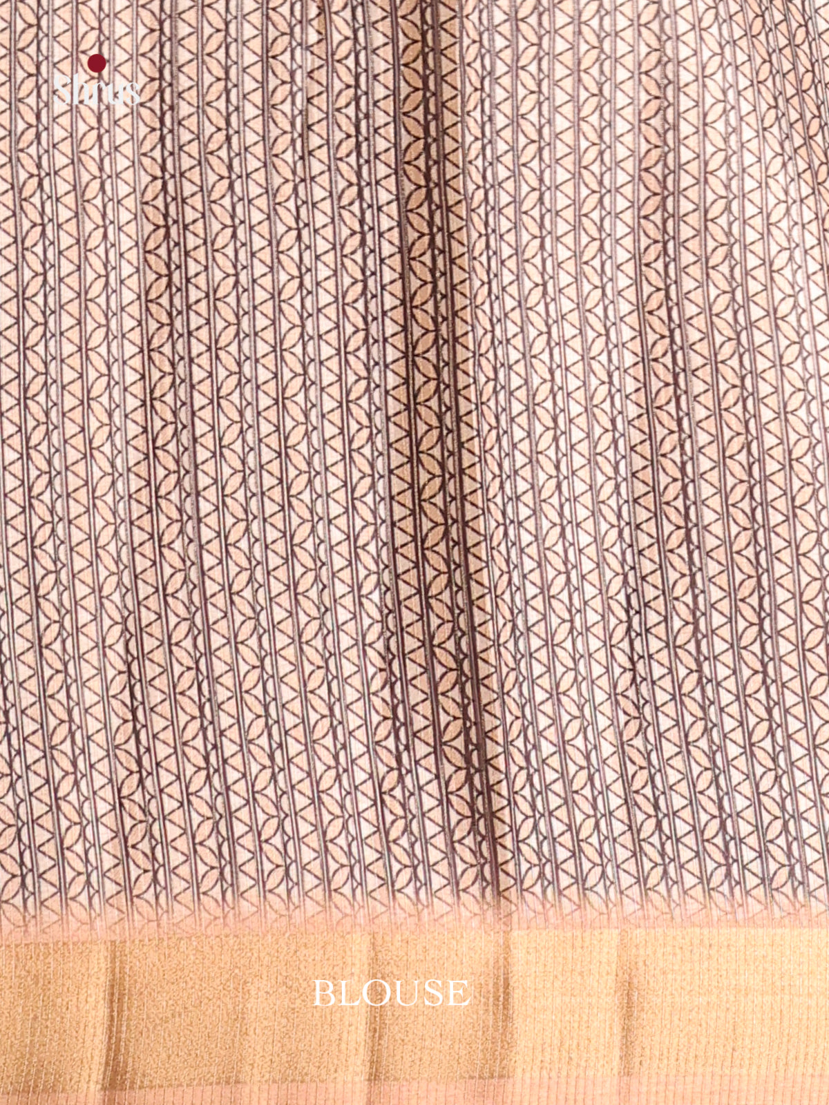 Cream & Peach - Moonga Silk Saree