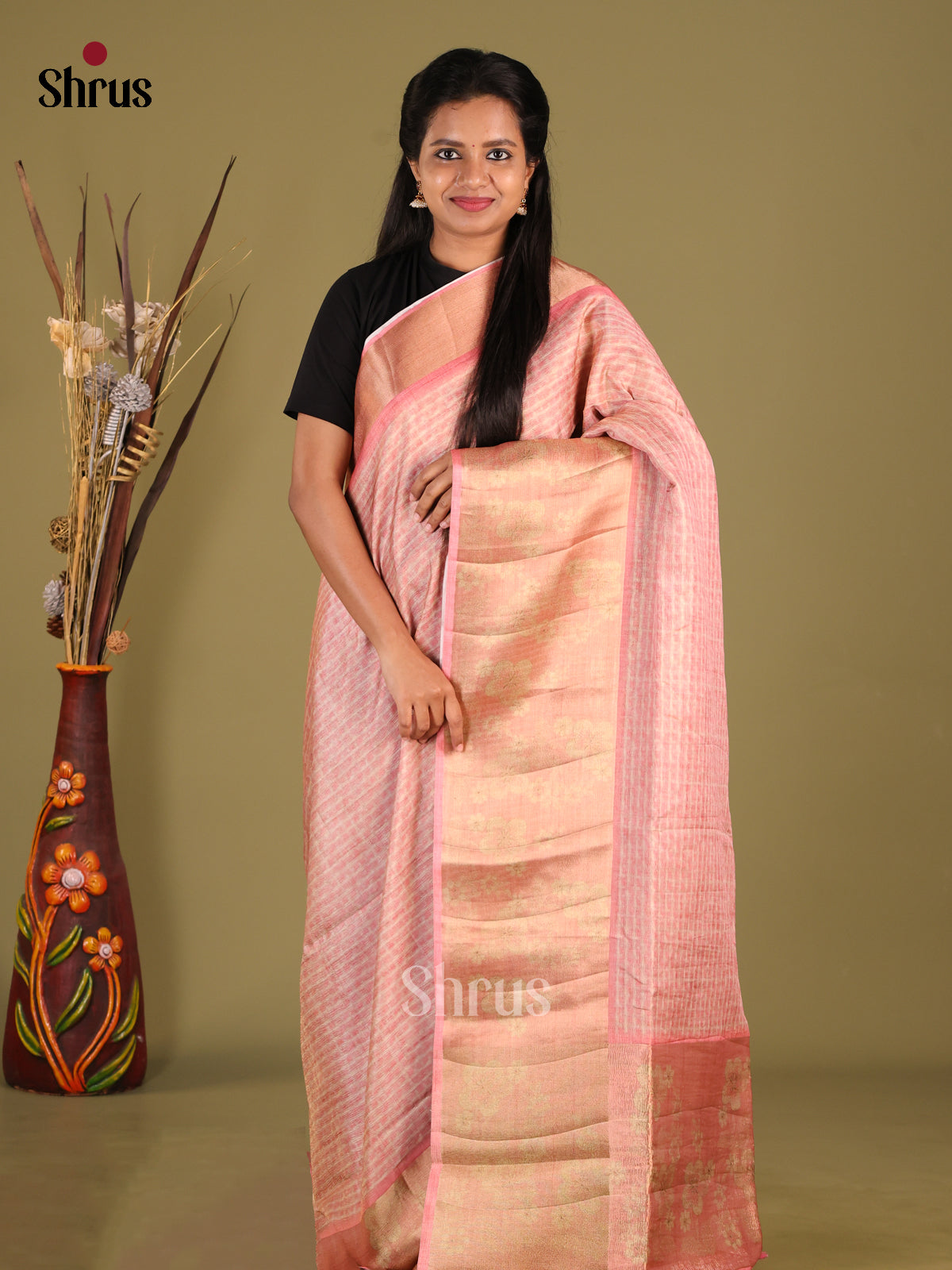 DHS28429 - Semi matka Saree