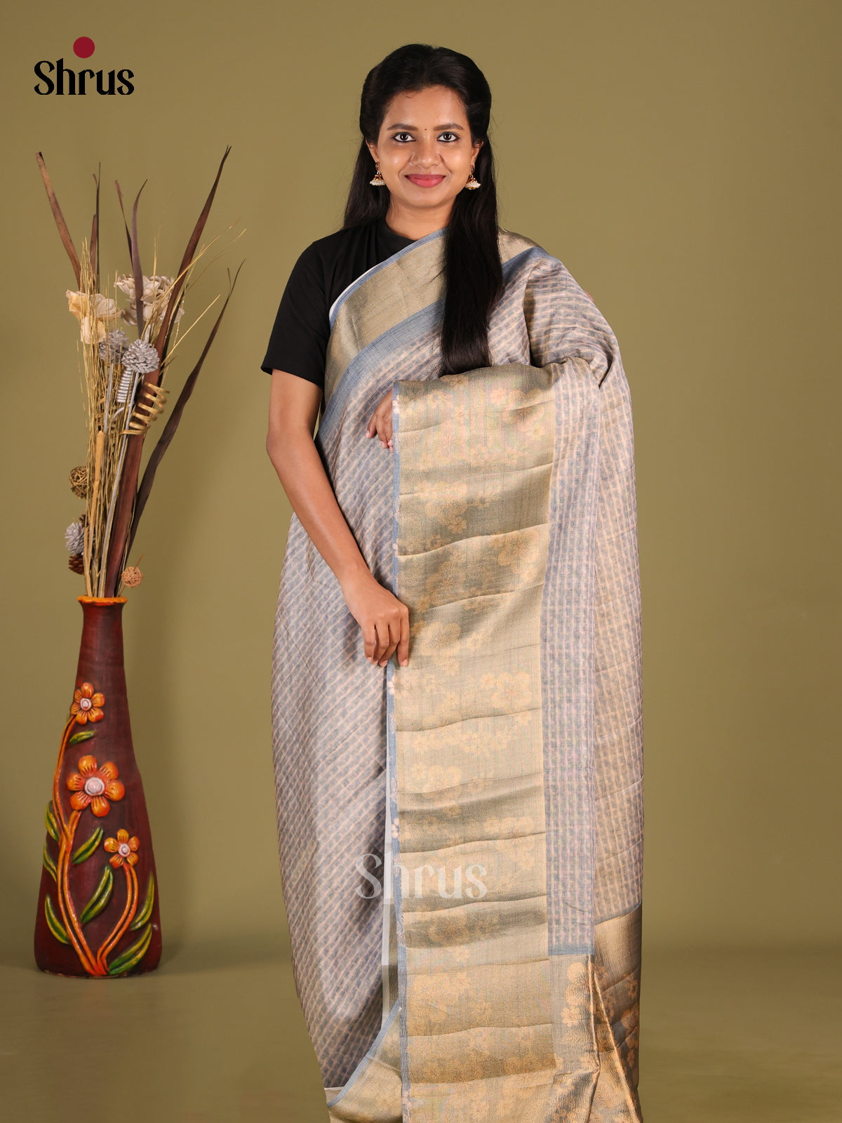 DHS28430 - Semi matka Saree