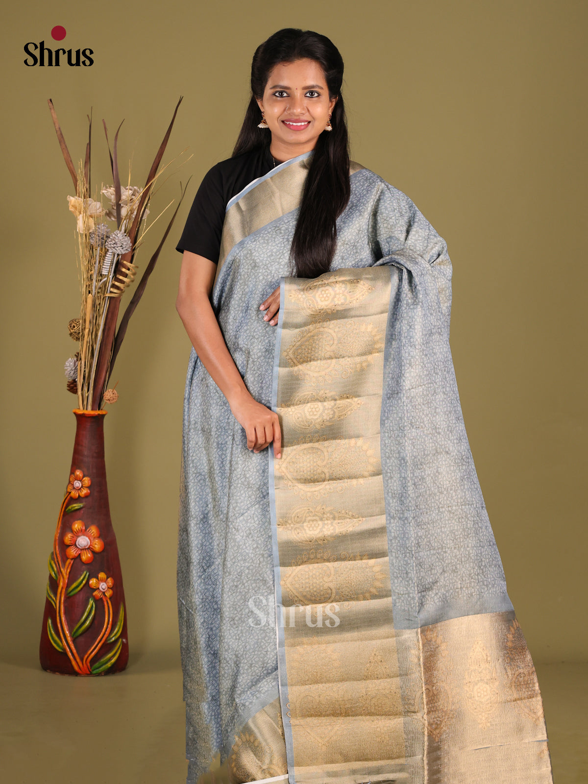 DHS28433 - Semi matka Saree