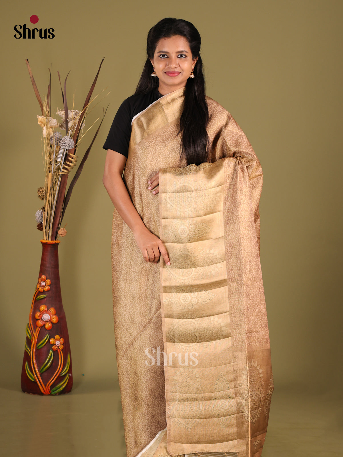 DHS28437 - Semi matka Saree