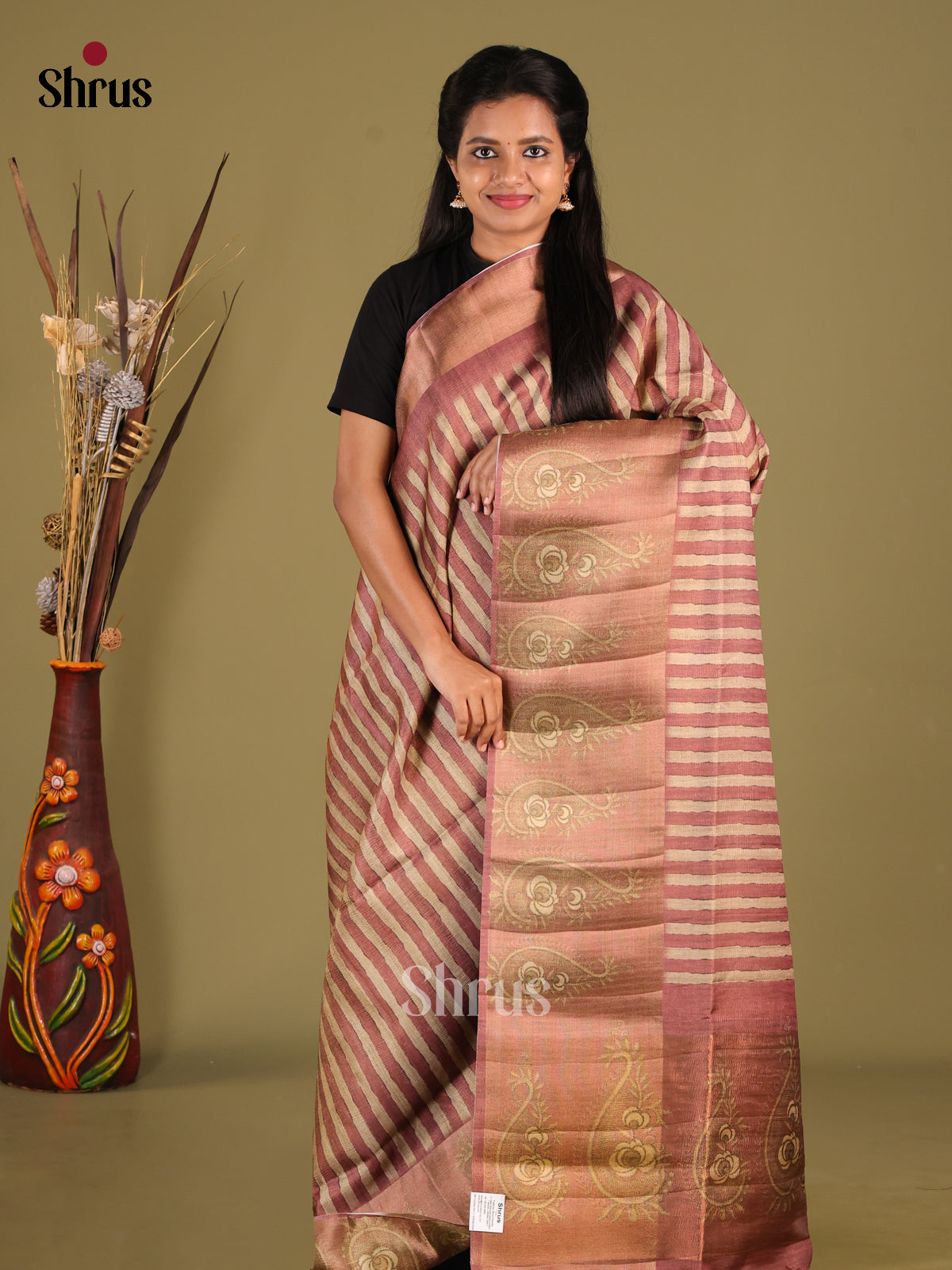 DHS28449 - Semi matka Saree