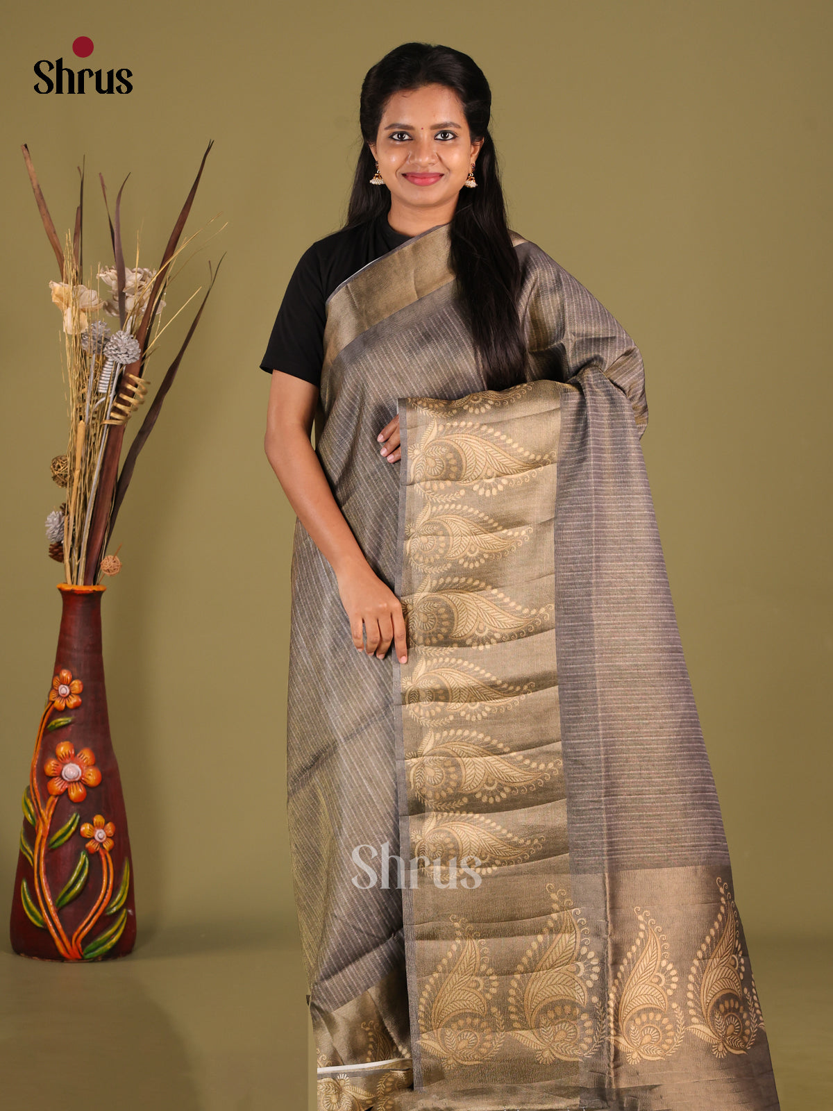 DHS28451 - Semi matka Saree