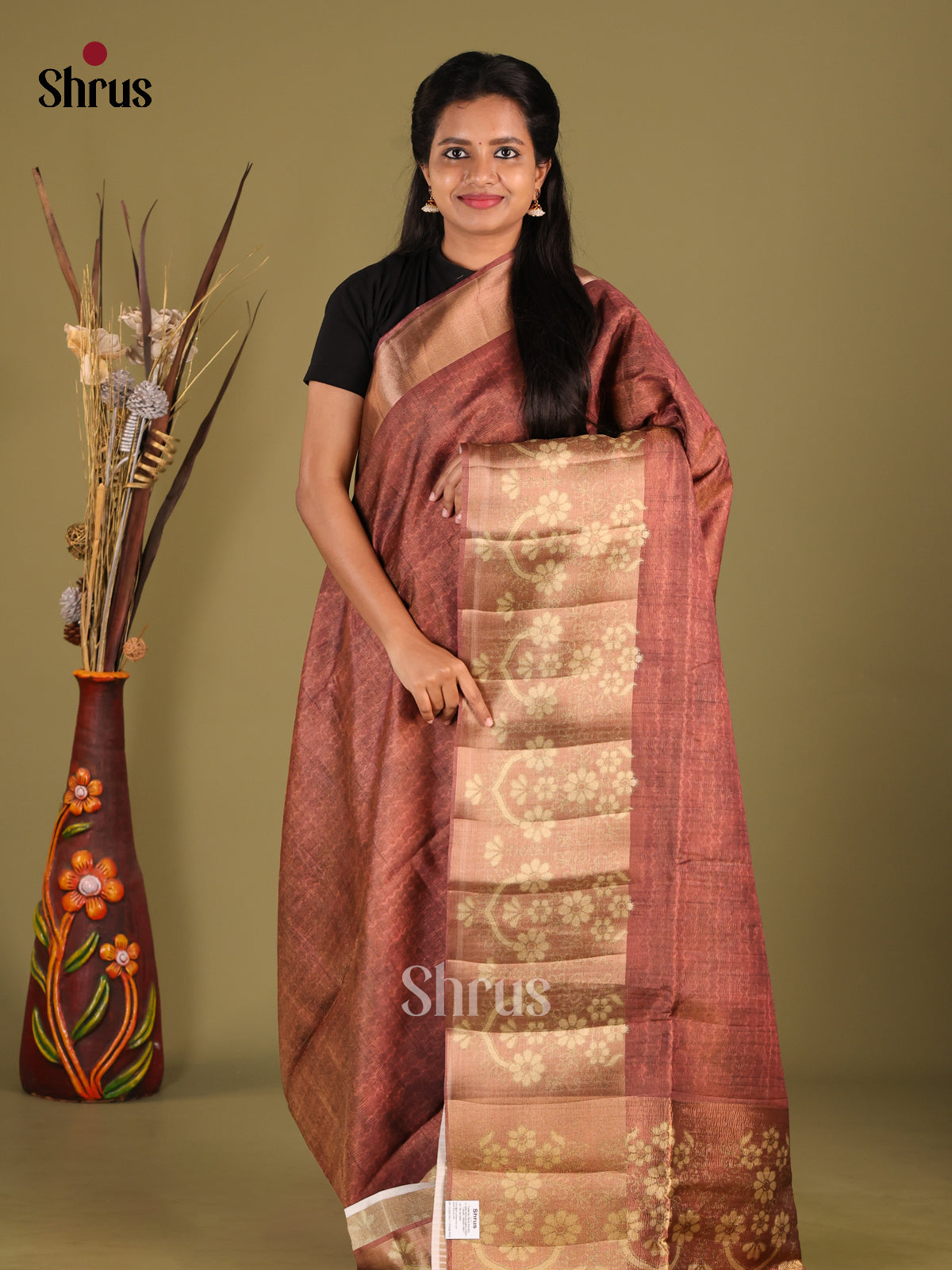 DHS28453 - Semi matka Saree