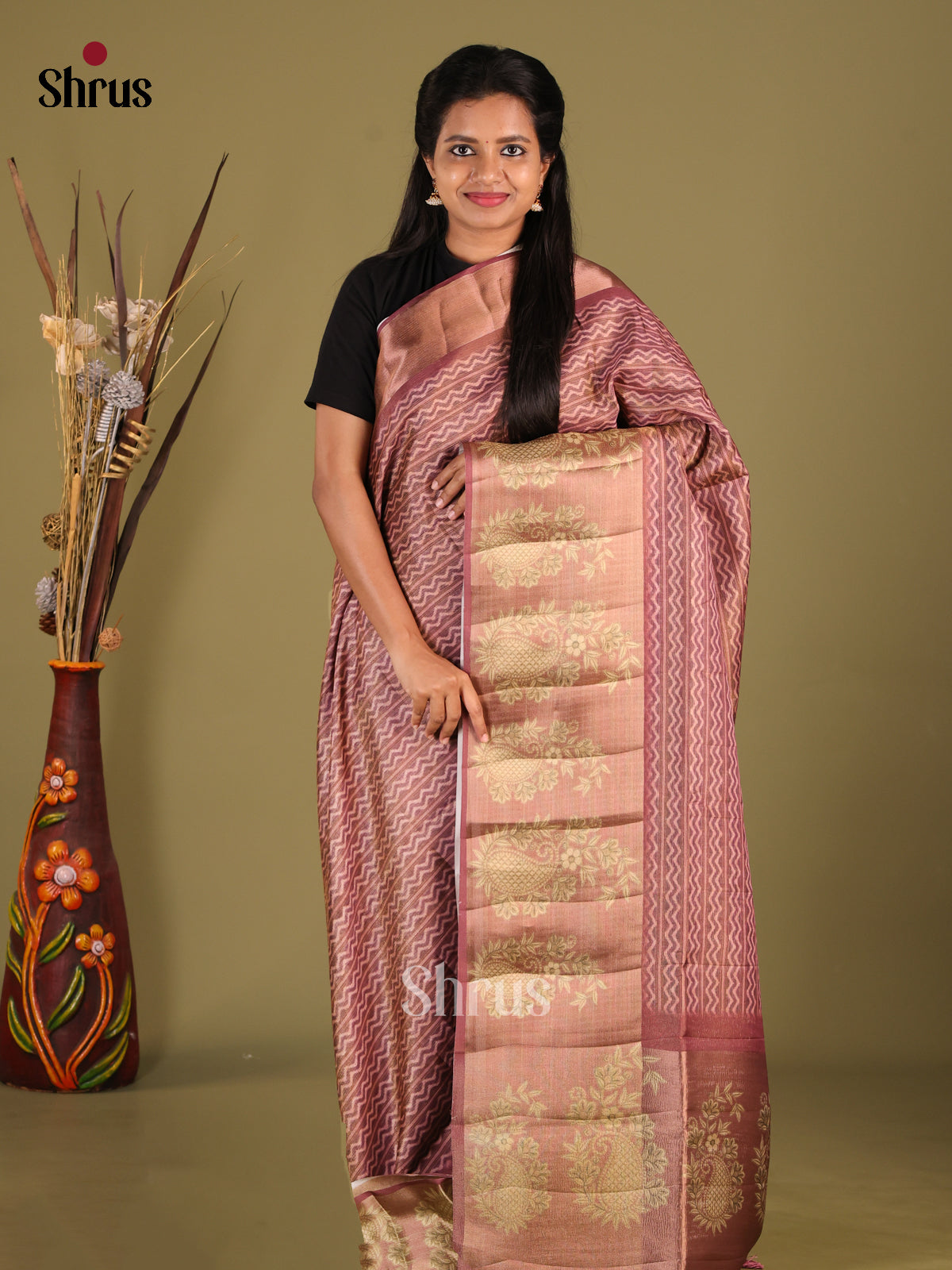DHS28455 - Semi matka Saree