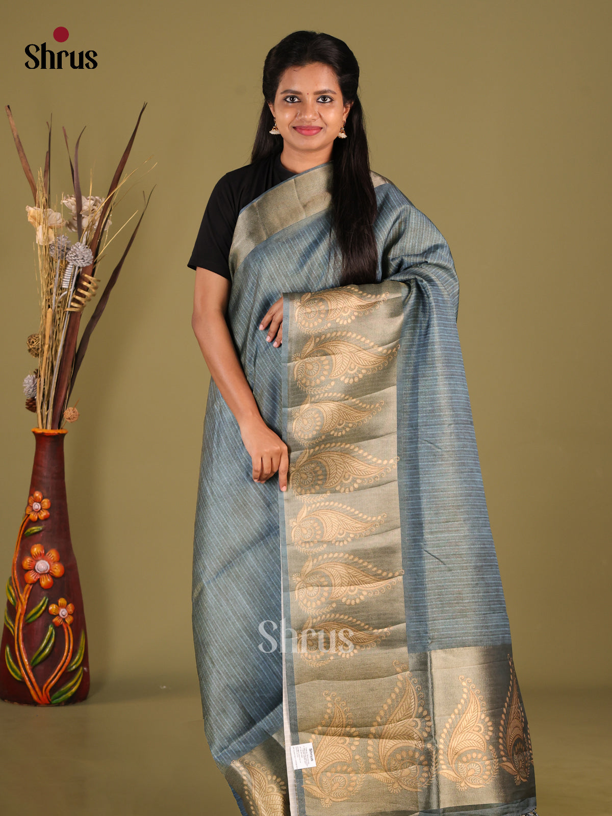 DHS28458 - Semi matka Saree