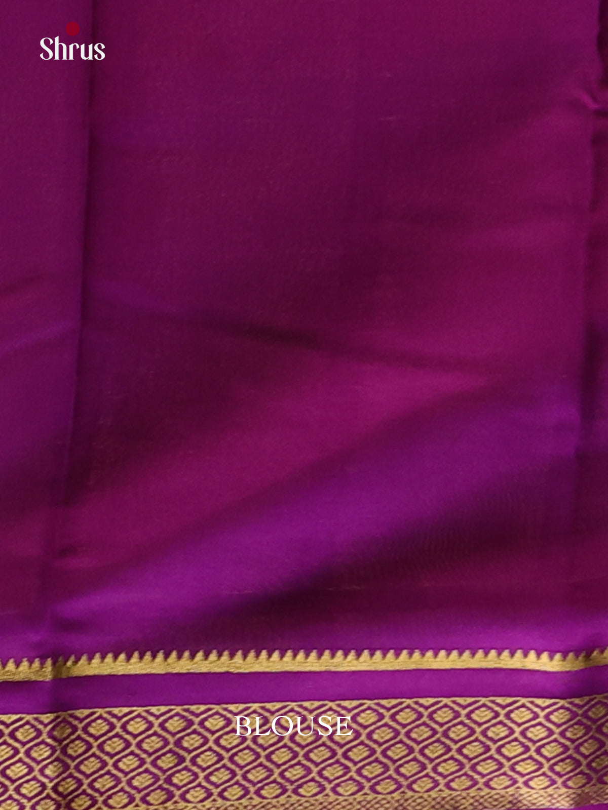 Green & Purple- Mysore Silk Saree - Shop on Shrus.com