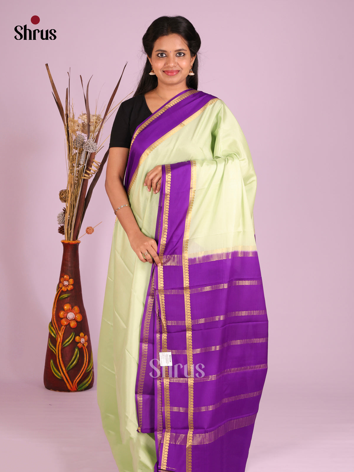 DHS28497 - Mysore Silk Saree - Shop on Shrus.com