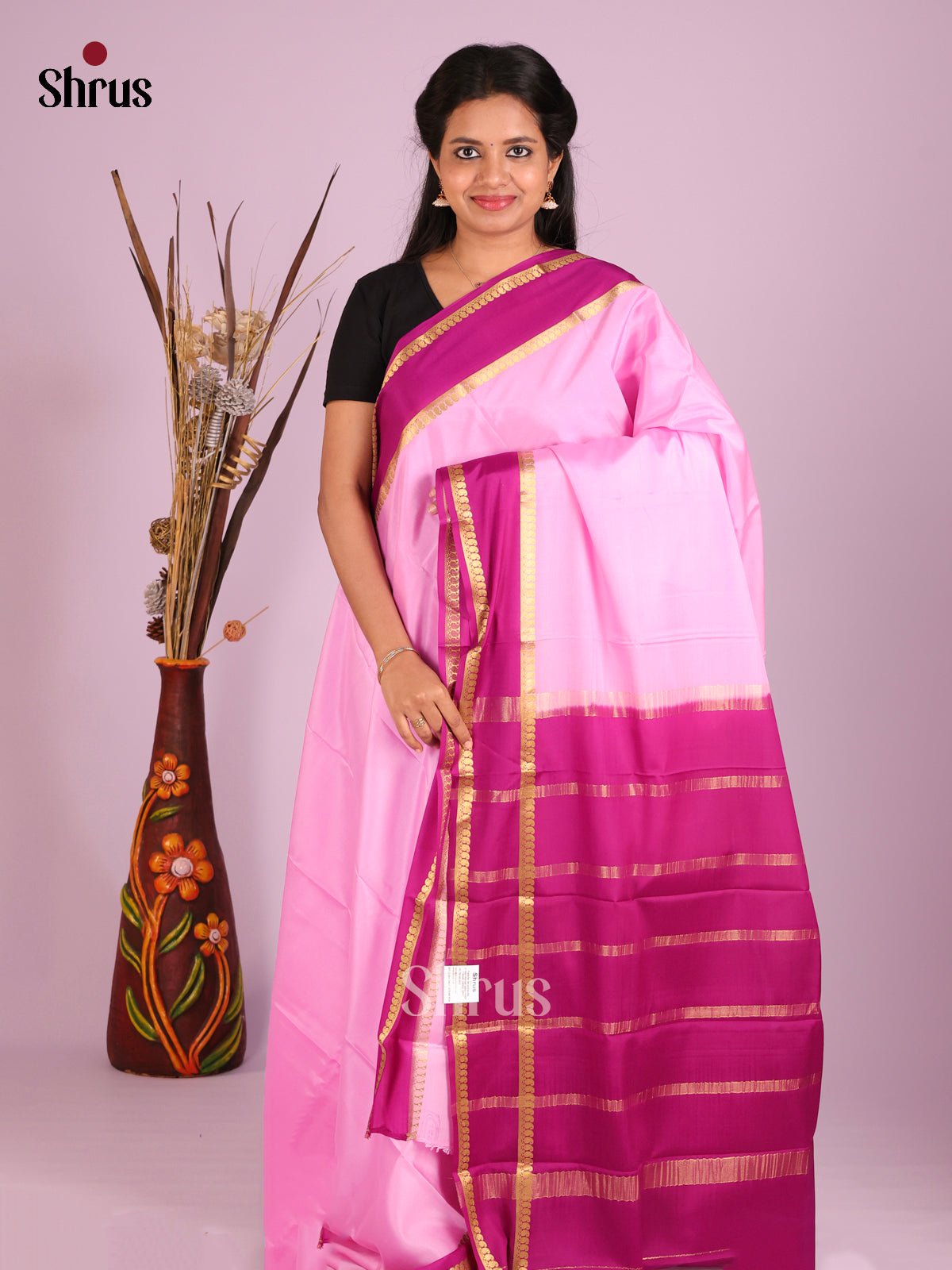 DHS28502 - Mysore Silk Saree - Shop on Shrus.com
