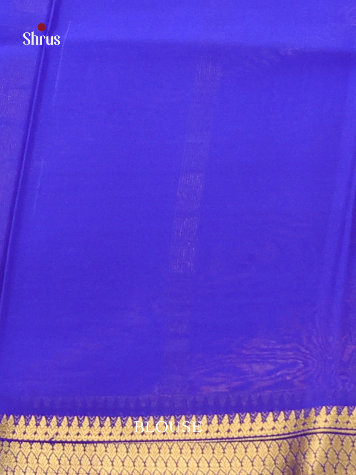 MS Blue(Single Tone) - Mysore Silk Saree - Shop on Shrus.com