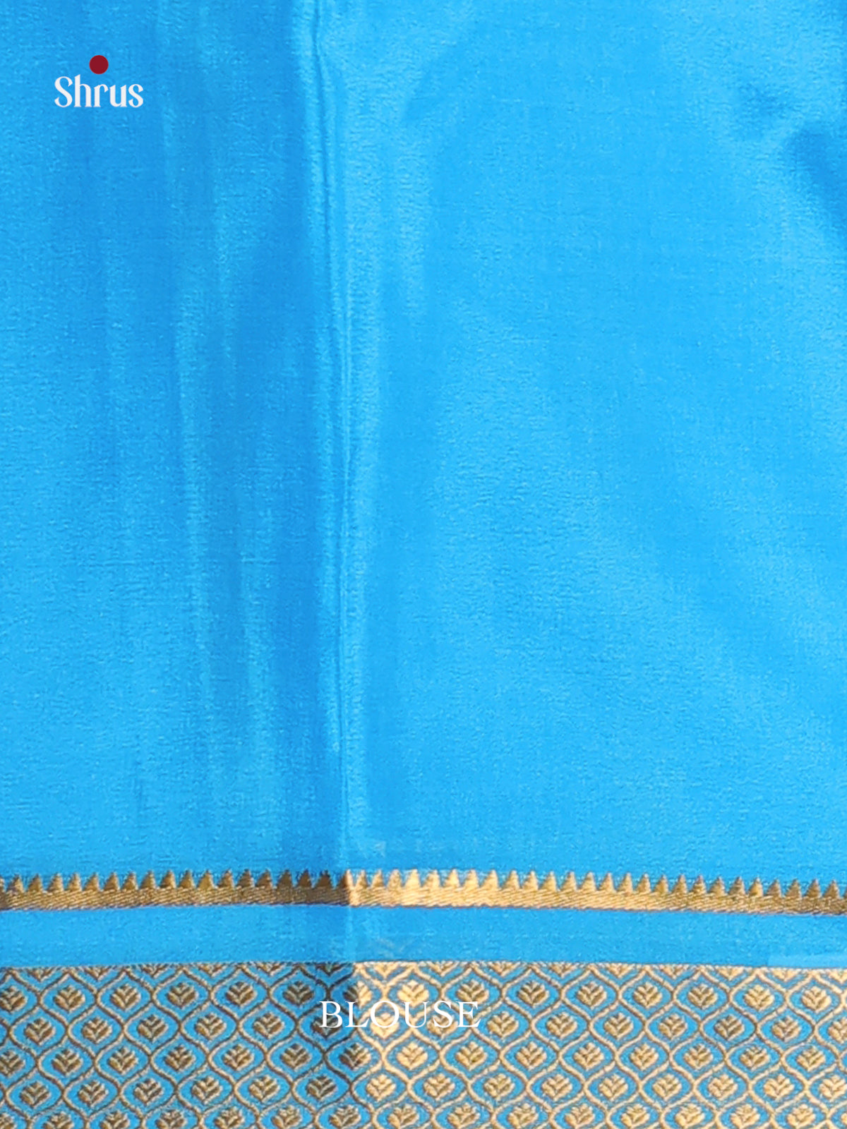 Violet & Blue - Mysore Silk Saree - Shop on Shrus.com