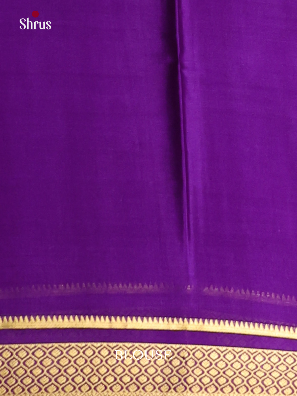 Violet(Single Tone) - Mysore Silk Saree - Shop on Shrus.com