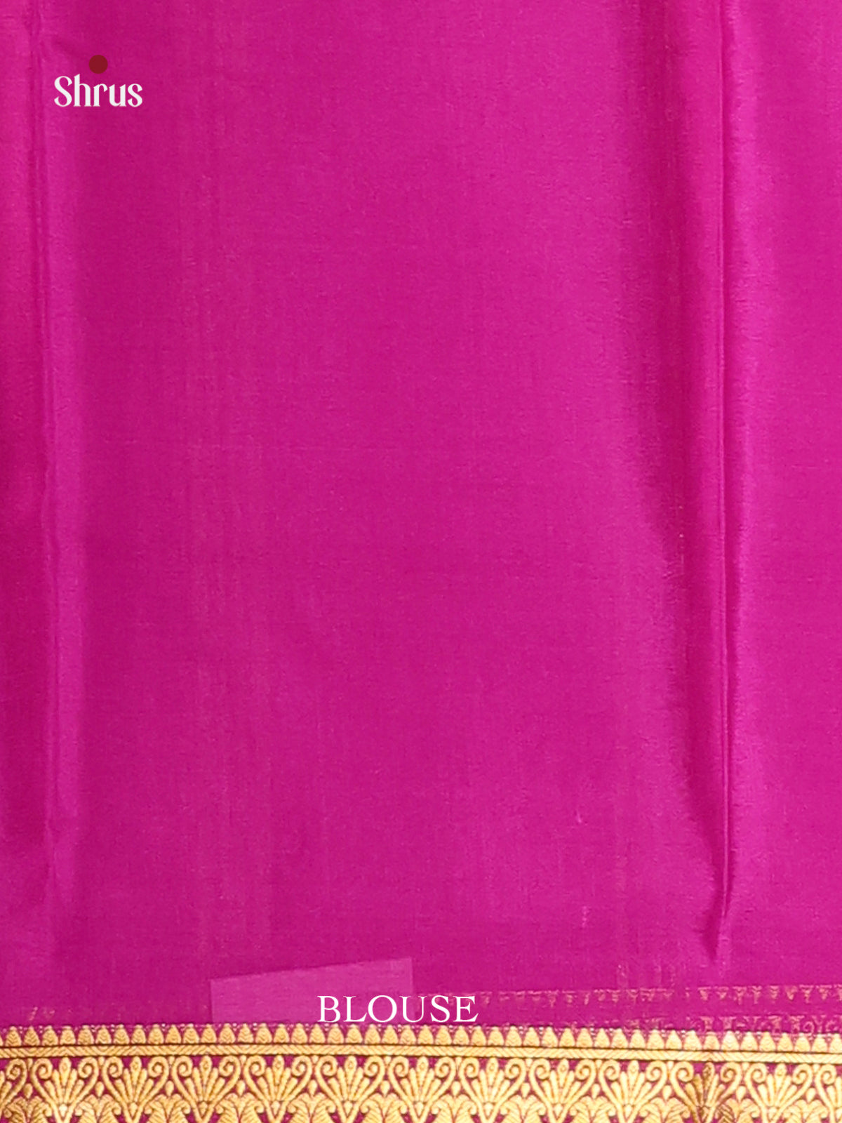 Majenta(Single Tone) - Mysore Silk Saree - Shop on Shrus.com