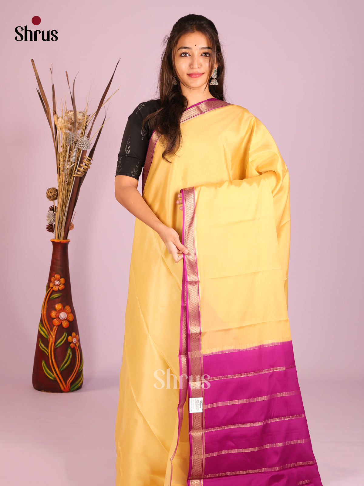 DHS28550 - Mysore Silk Saree - Shop on Shrus.com