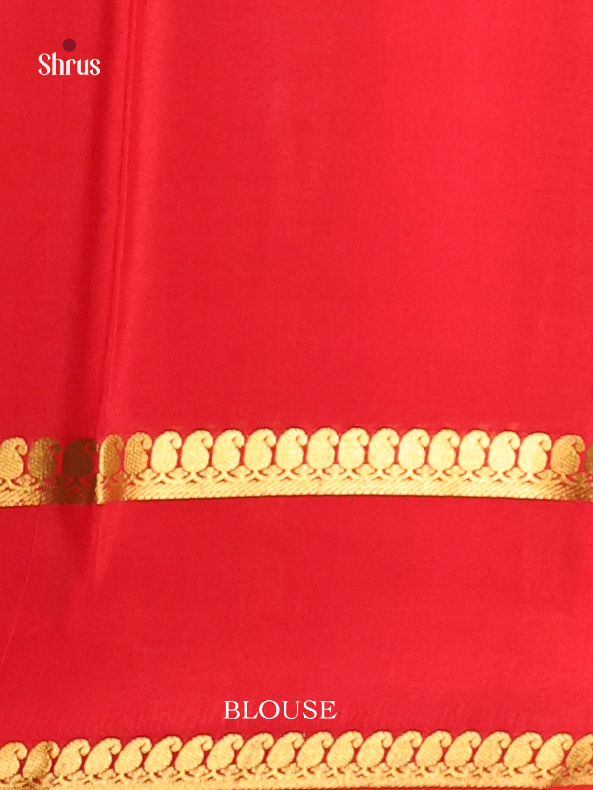 Yellow & Red - Mysore Silk Saree - Shop on Shrus.com