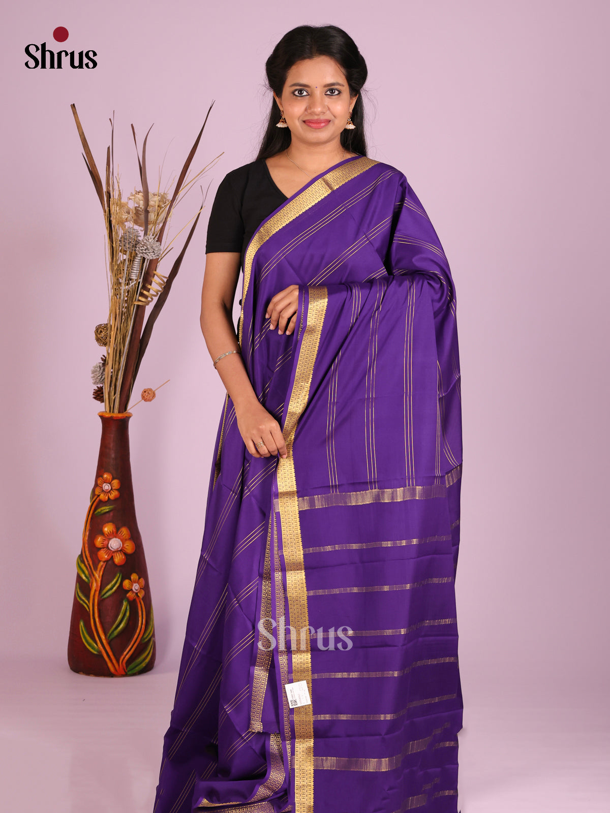 DHS28563 - Mysore Silk Saree - Shop on Shrus.com
