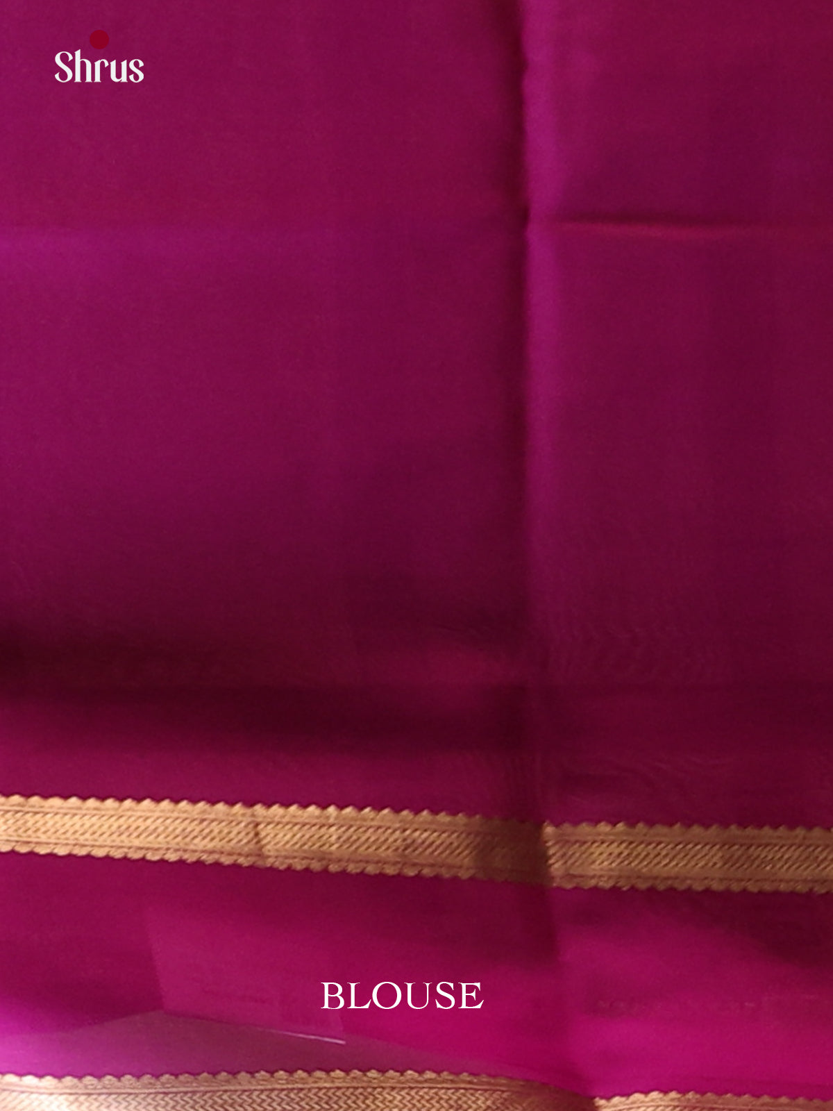Pink & Purple - Mysore Silk Saree - Shop on Shrus.com