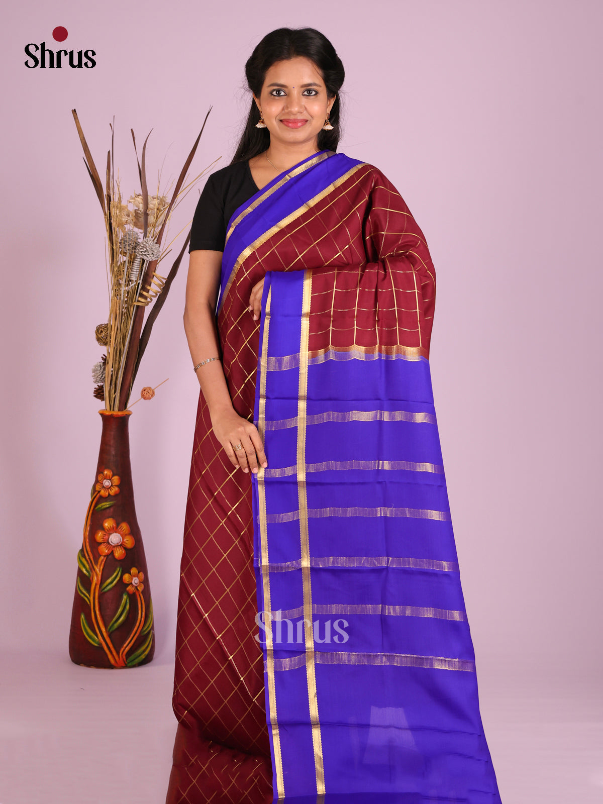 DHS28570 - Mysore Silk Saree - Shop on Shrus.com