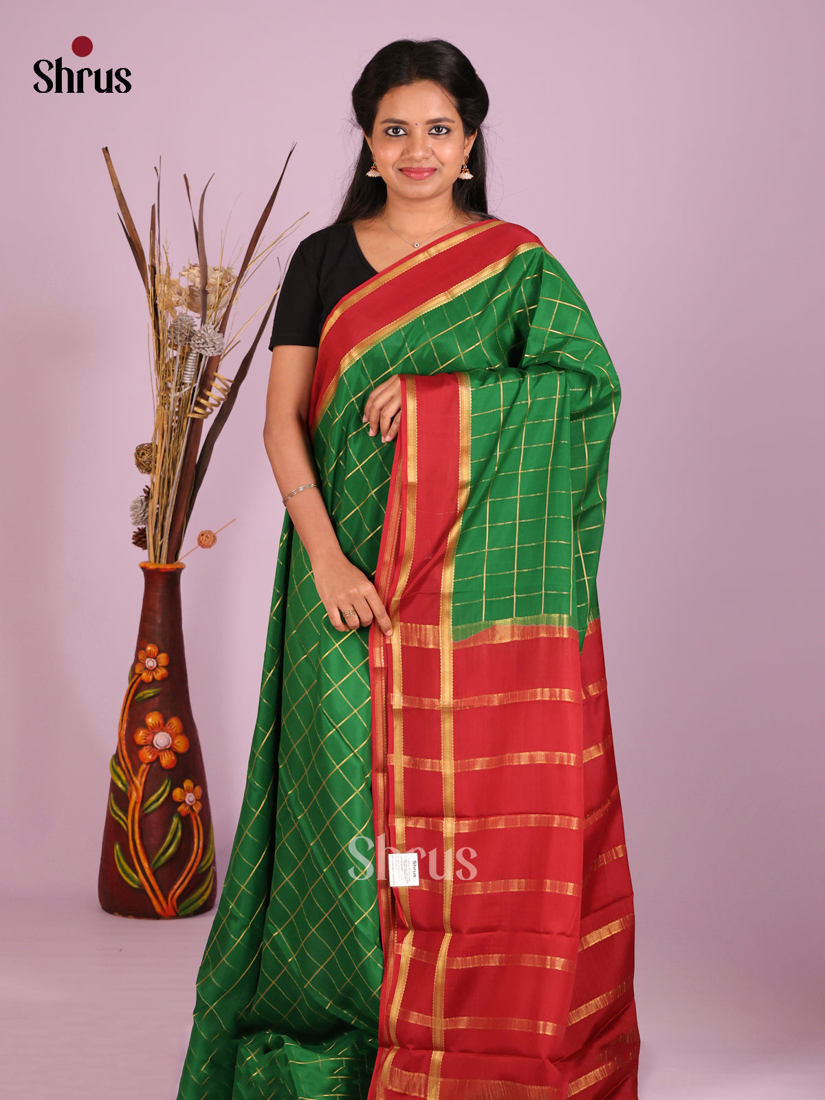 DHS28574 - Mysore Silk Saree - Shop on Shrus.com