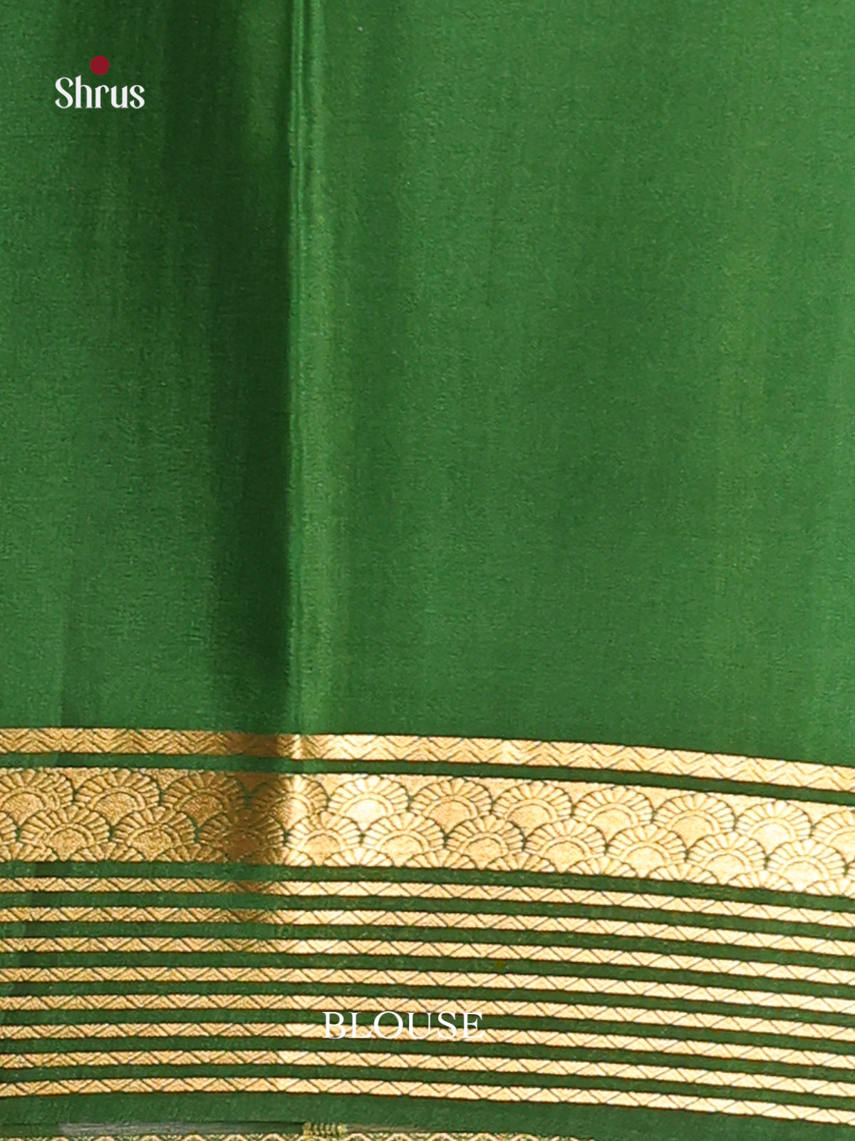 Pink & Green - Mysore Silk Saree - Shop on Shrus.com