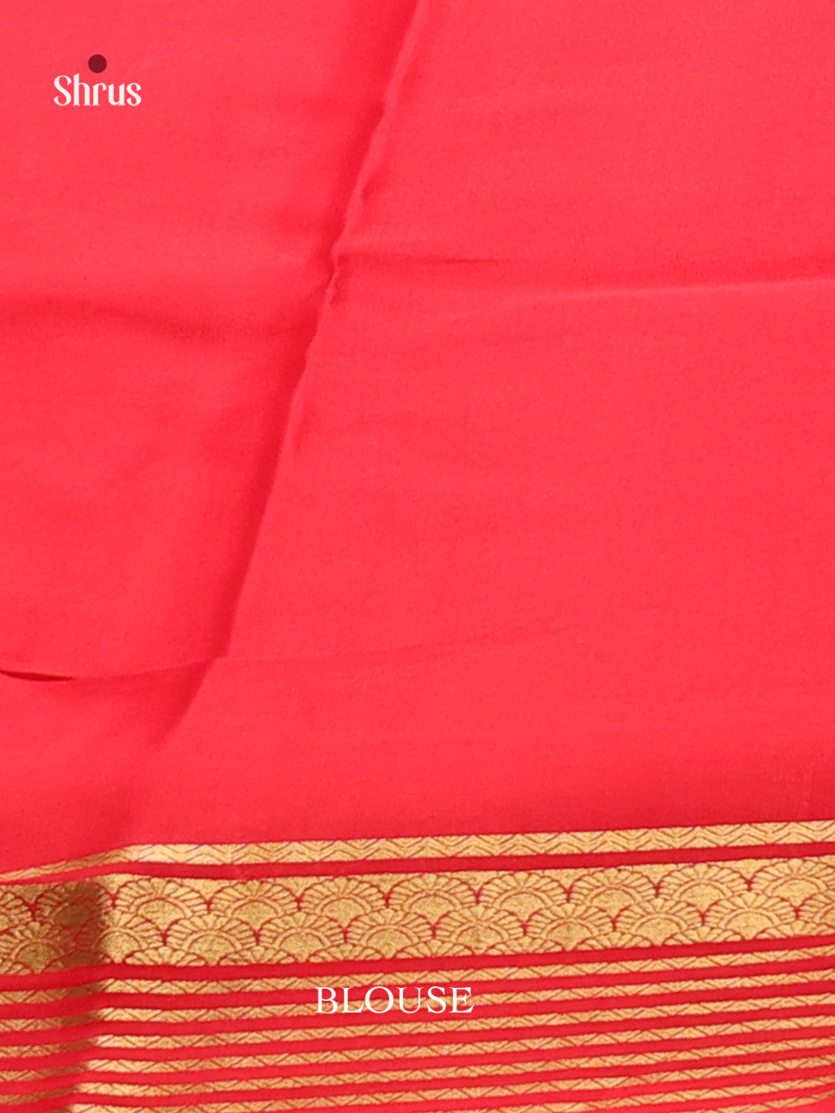 Maroon & Red- Mysore Silk Saree - Shop on Shrus.com