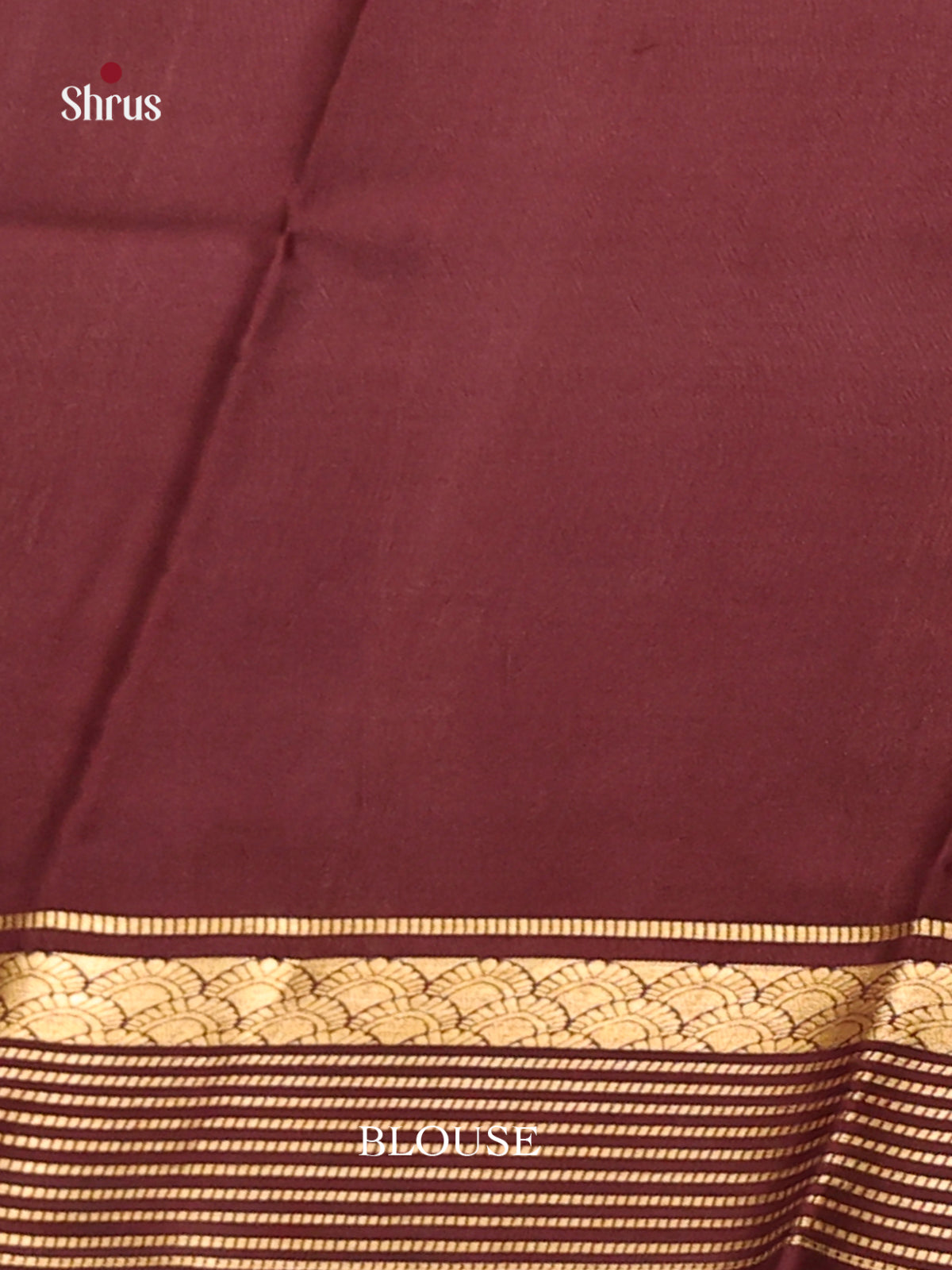 Cream & Brown - Mysore Silk Saree