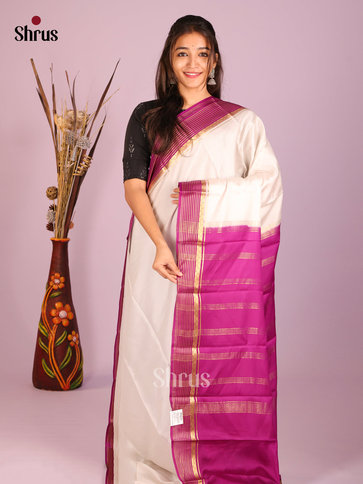 DHS28586 - Mysore Silk Saree - Shop on Shrus.com