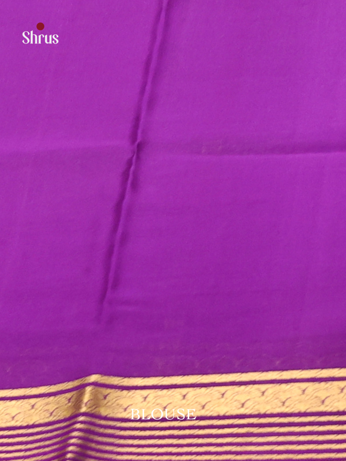 Mango Yellow & Purple - Mysore Silk Saree - Shop on Shrus.com