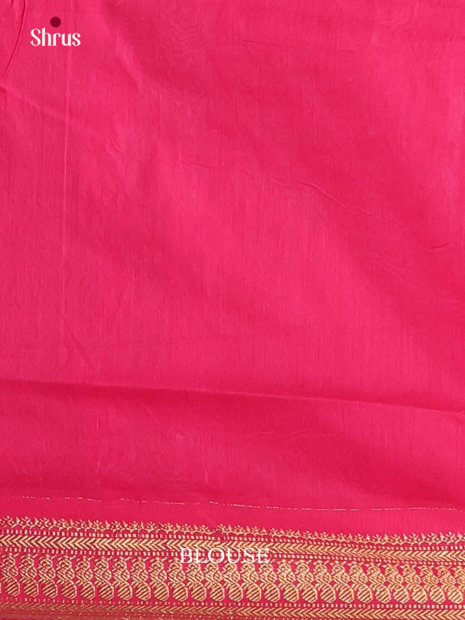 Mustard & Pink - Kalyani Cotton Saree - Shop on Shrus.com