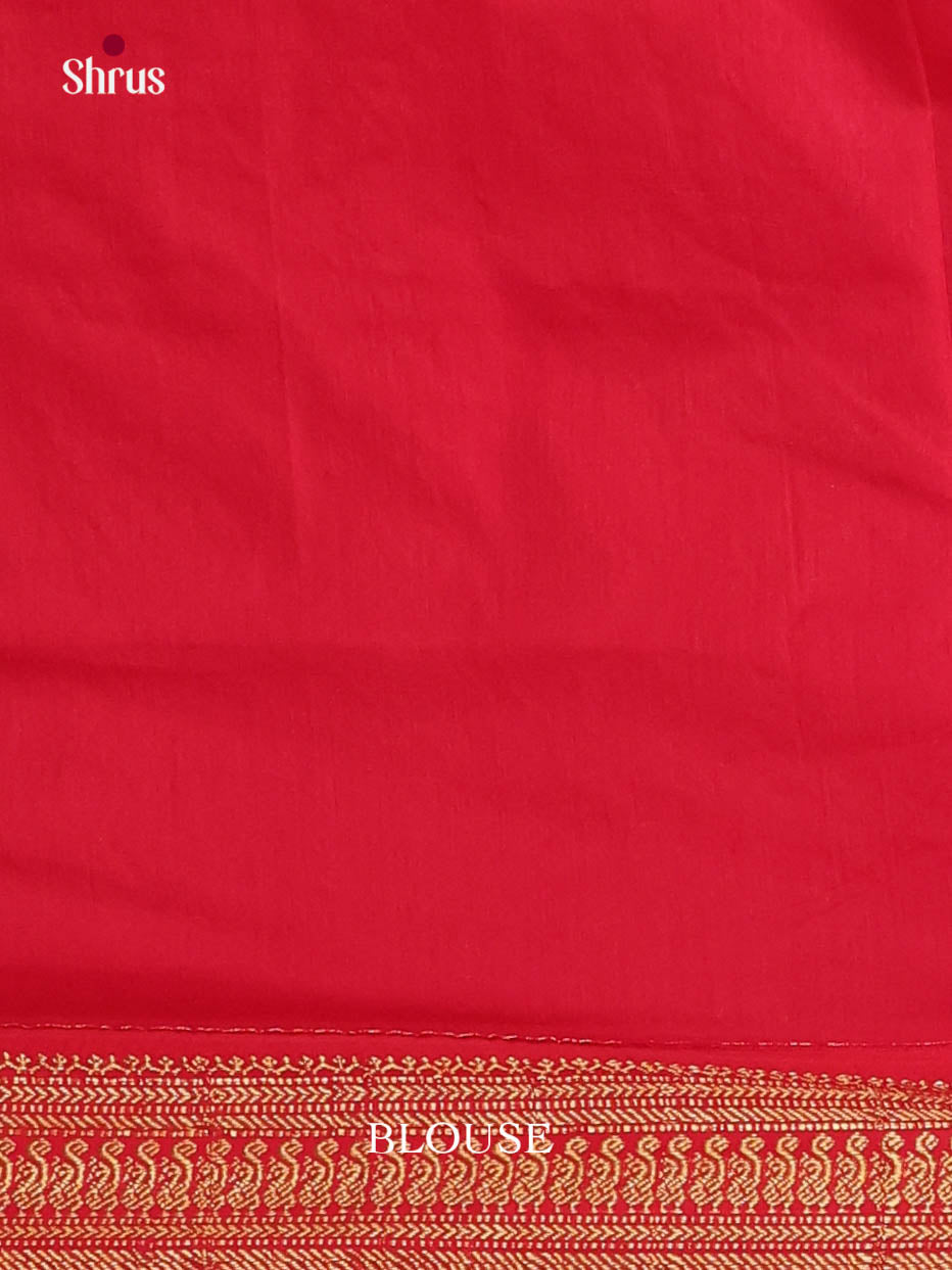 Orange & Red - Kalyani Cotton Saree - Shop on Shrus.com