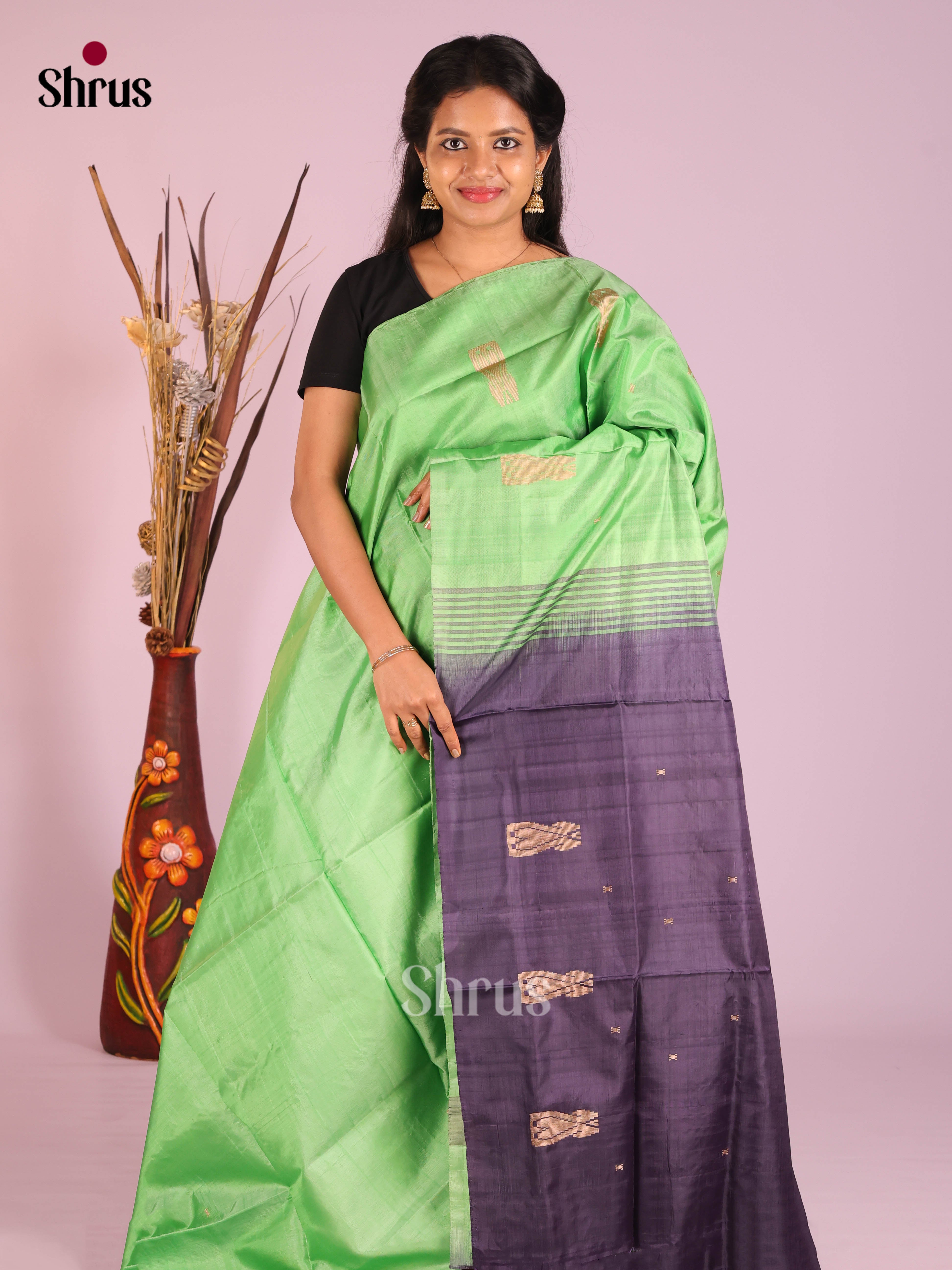 DHS29508 - Banana Pith without blouse Saree - Shop on Shrus.com