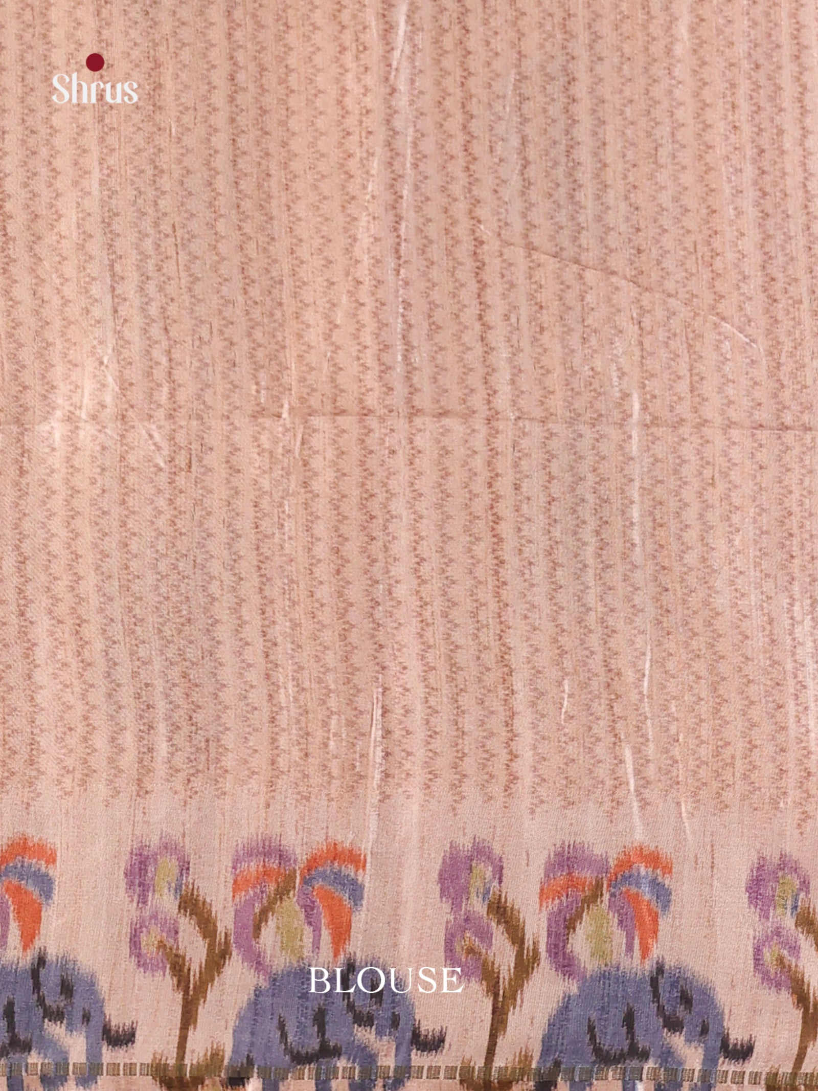 Blue & Cream- Moonga Silk Saree