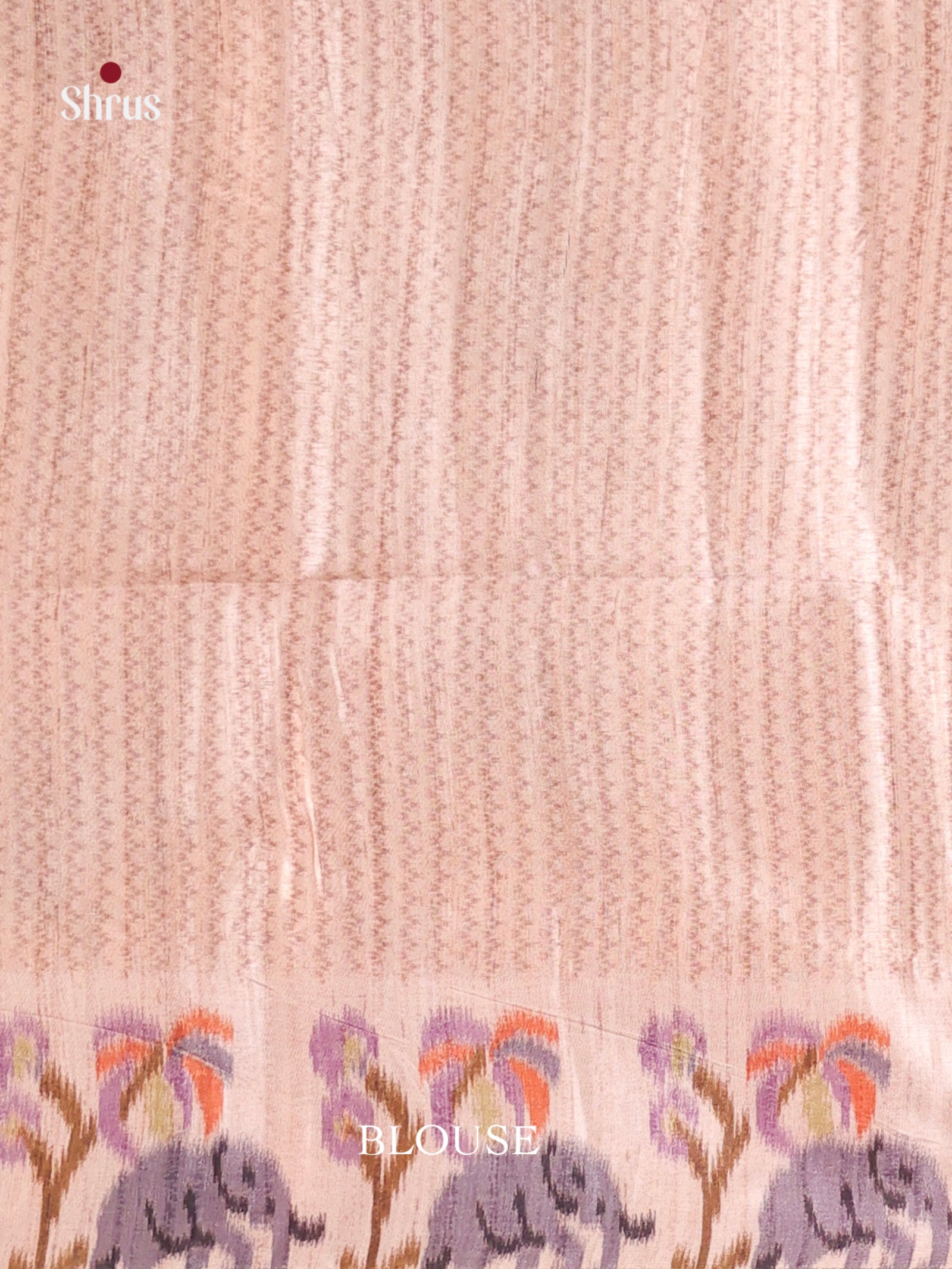 Grey & Cream - Moonga Silk Saree